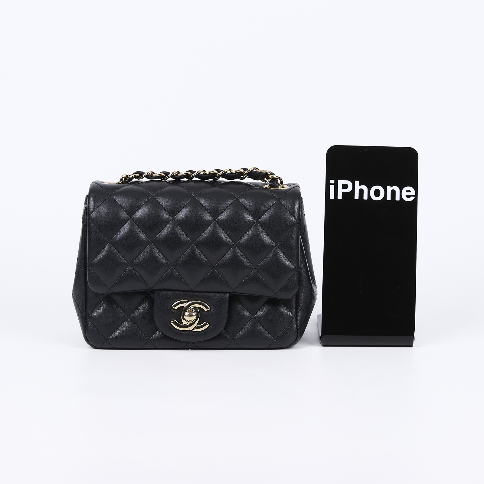 香奈兒 CHANEL CF 方形 迷你 口蓋包 A35200 29開黑金羊方胖 保證卡/防塵袋
