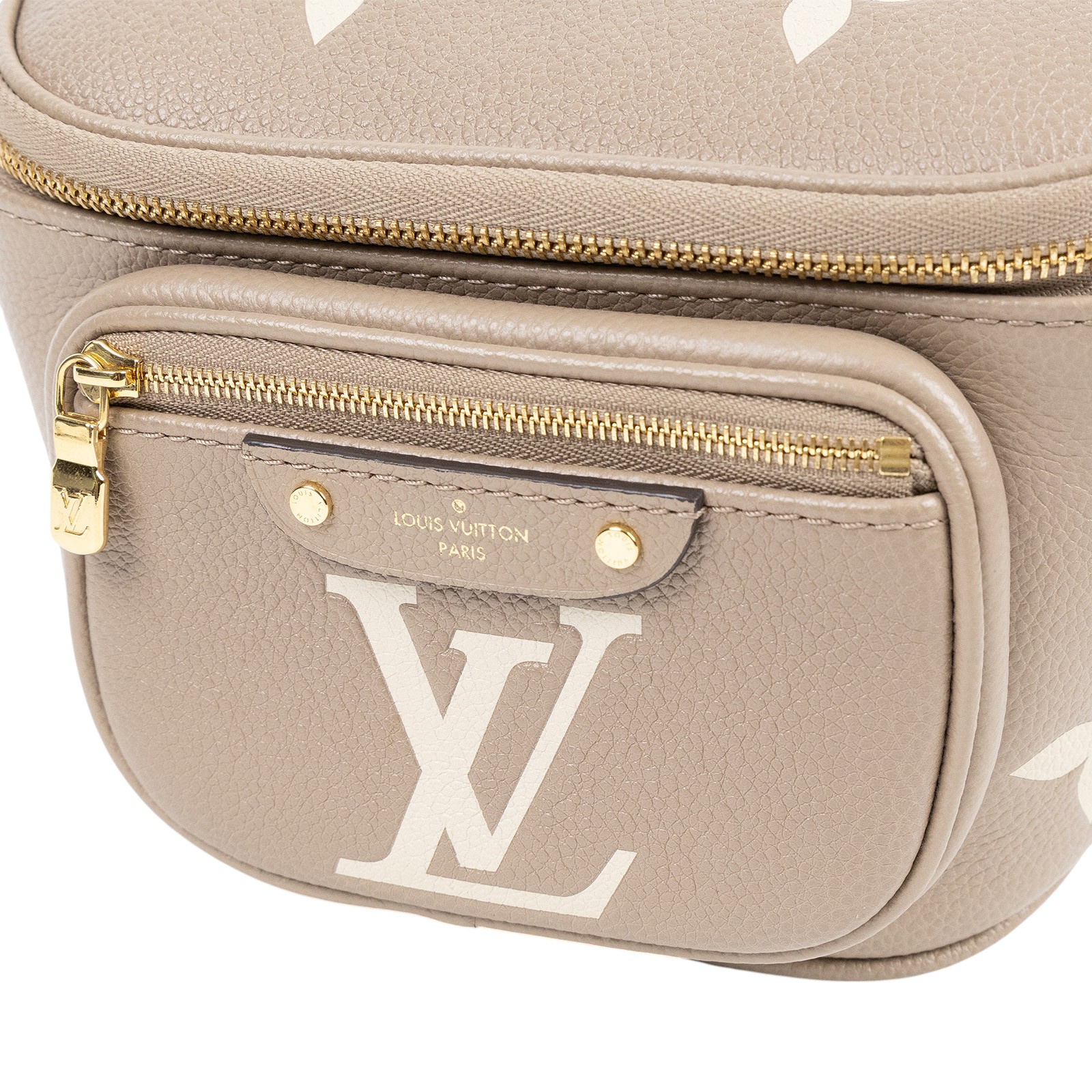 路易威登 LOUIS VUITTON Mini Bumbag 斑鳩灰色 奶油色 M83219 晶片款 斑鳩灰Mini Bumbag 防塵袋/原廠盒子/背帶2