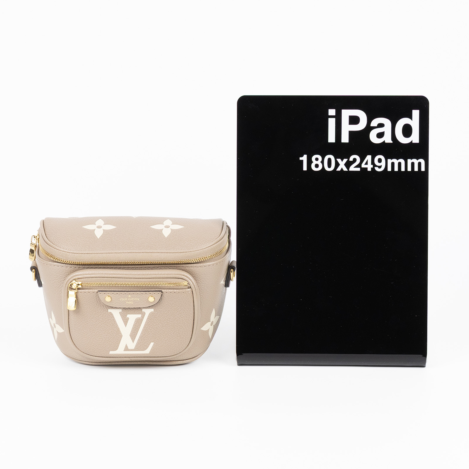 路易威登 LOUIS VUITTON Mini Bumbag 斑鳩灰色 奶油色 M83219 晶片款 斑鳩灰Mini Bumbag 防塵袋/原廠盒子/背帶2