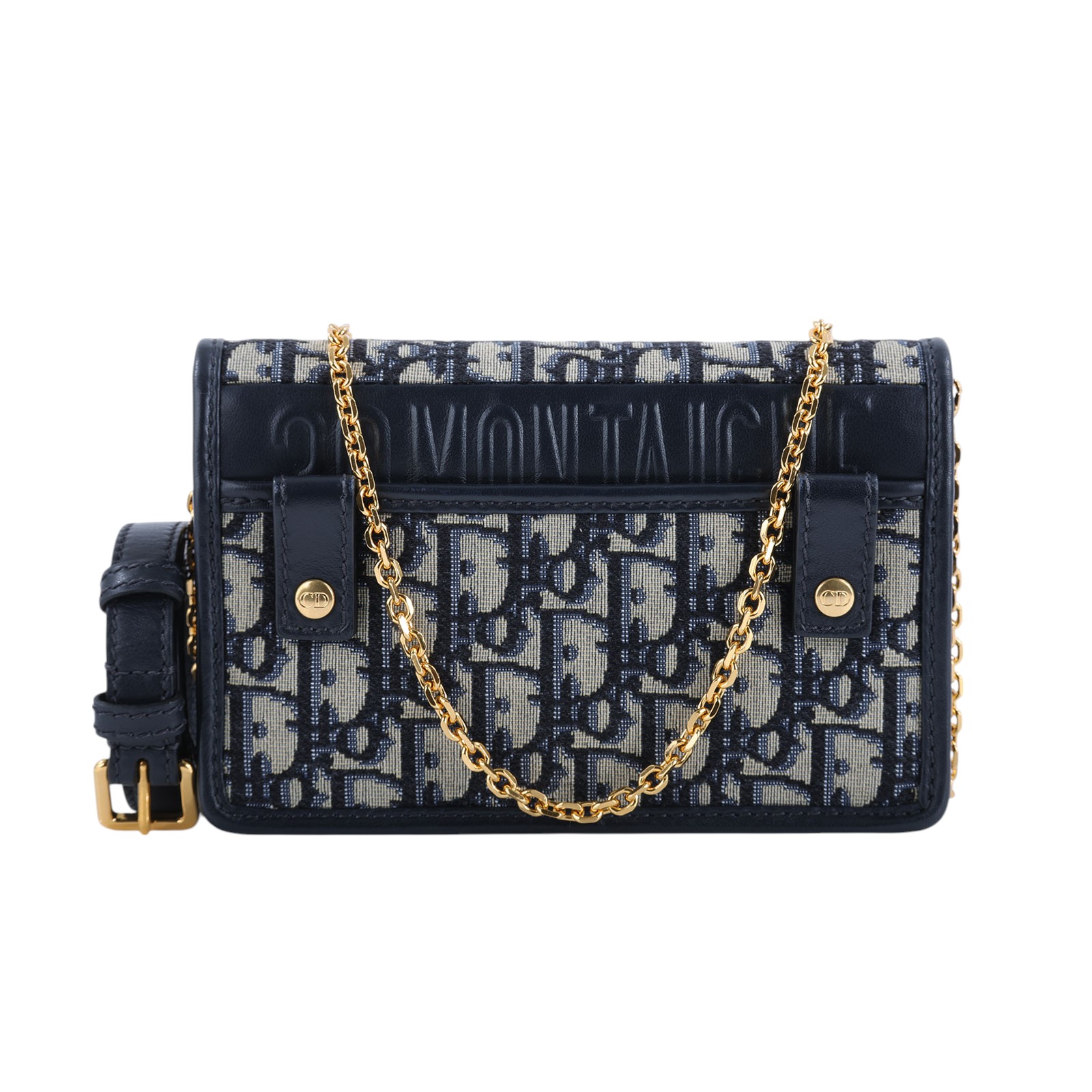 迪奧 CHRISTIAN DIOR Lady Dior My 帆布 鍊條 肩背 手拿包 S2086UTZQ  STARP2/防塵袋/原廠盒子/購買證明正本