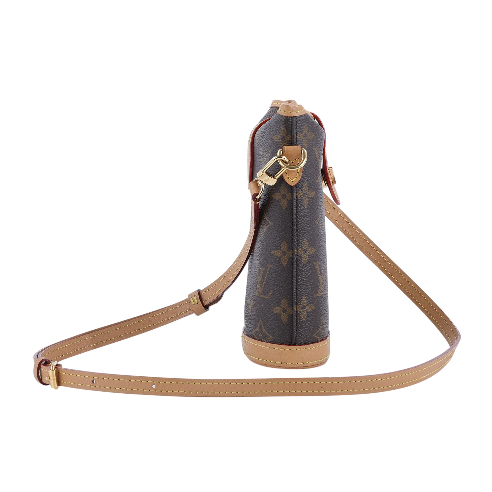 路易威登 LOUIS VUITTON Fold Me Pouch 隨身包 薯條包 M80874 晶片款 原花FOLD ME 原廠盒子/防塵袋/背帶