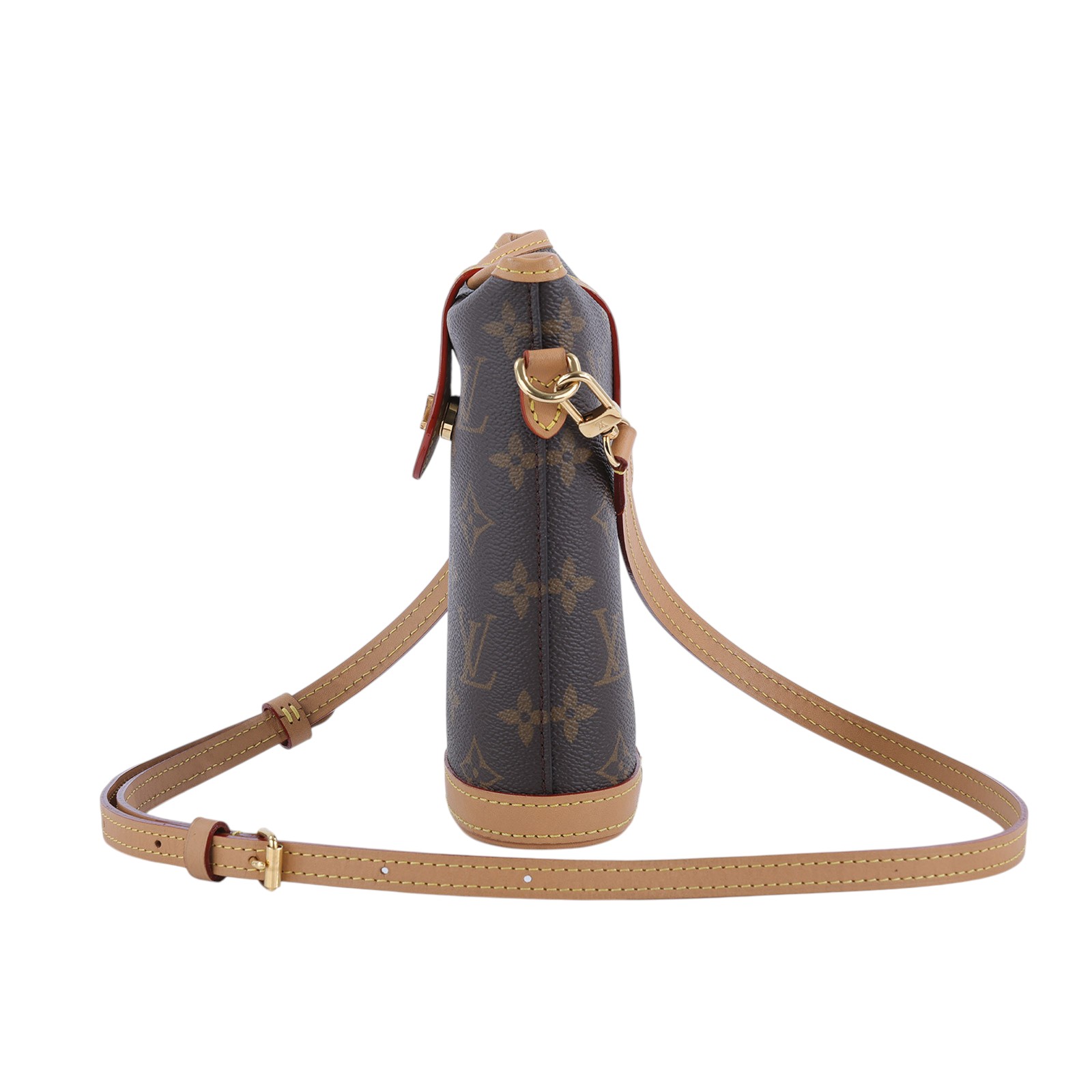 路易威登 LOUIS VUITTON Fold Me Pouch 隨身包 薯條包 M80874 晶片款 原花FOLD ME 原廠盒子/防塵袋/背帶
