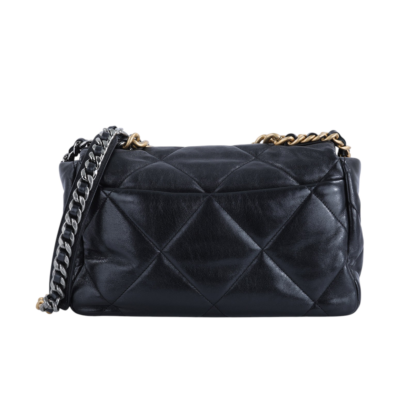 香奈兒 CHANEL 19 大型口蓋包 AS1161 29開黑19BAG 30CM 原廠盒子/防塵袋/保證卡