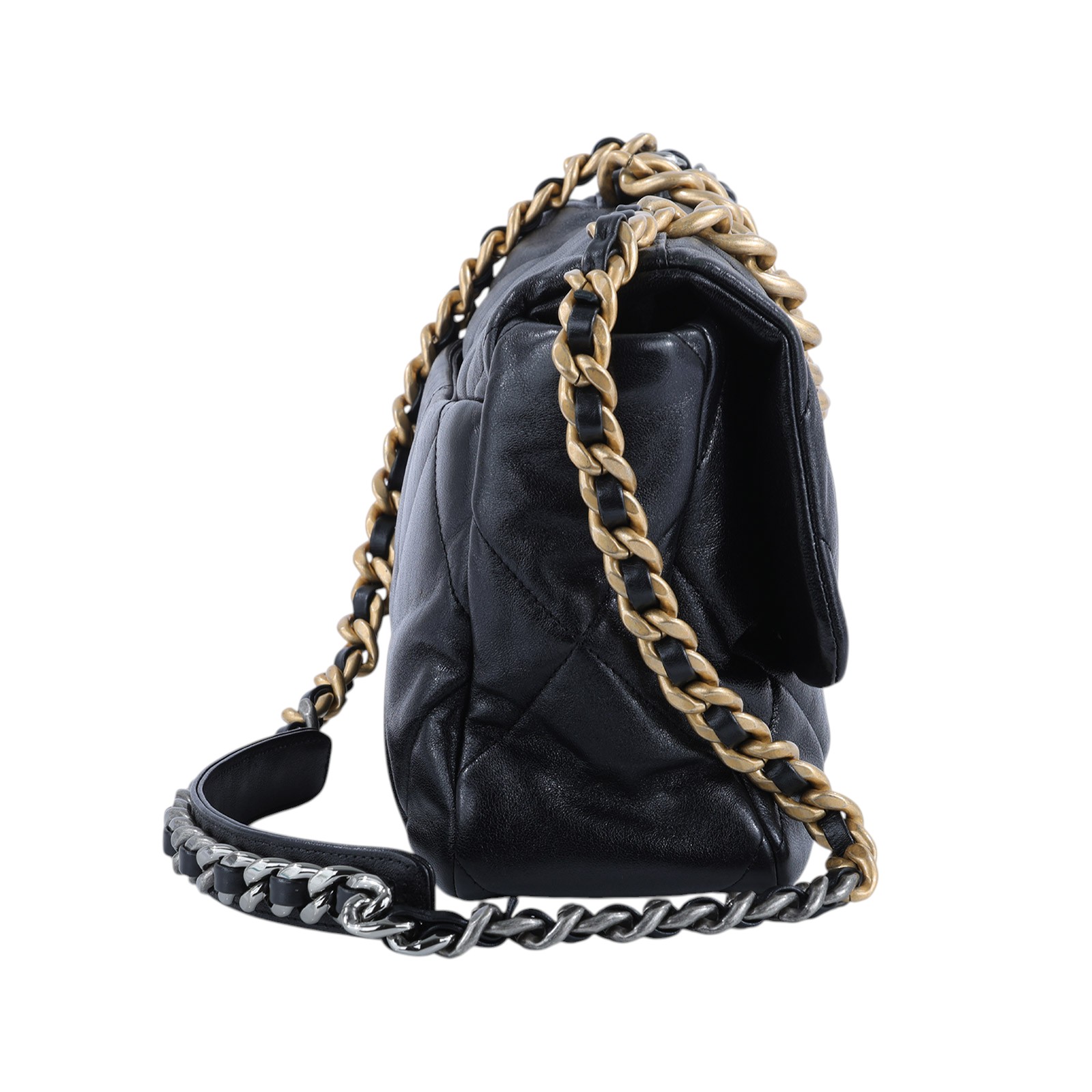 香奈兒 CHANEL 19 大型口蓋包 AS1161 29開黑19BAG 30CM 原廠盒子/防塵袋/保證卡