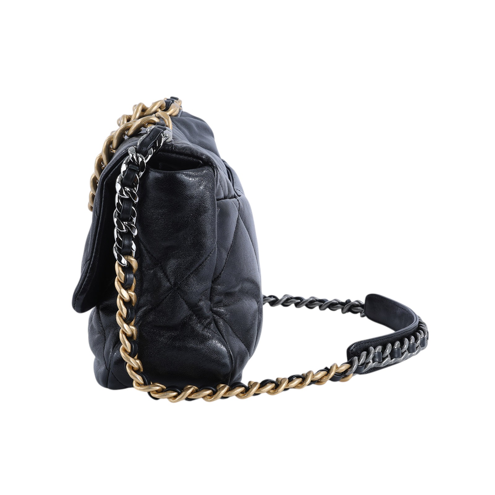 香奈兒 CHANEL 19 大型口蓋包 AS1161 29開黑19BAG 30CM 原廠盒子/防塵袋/保證卡