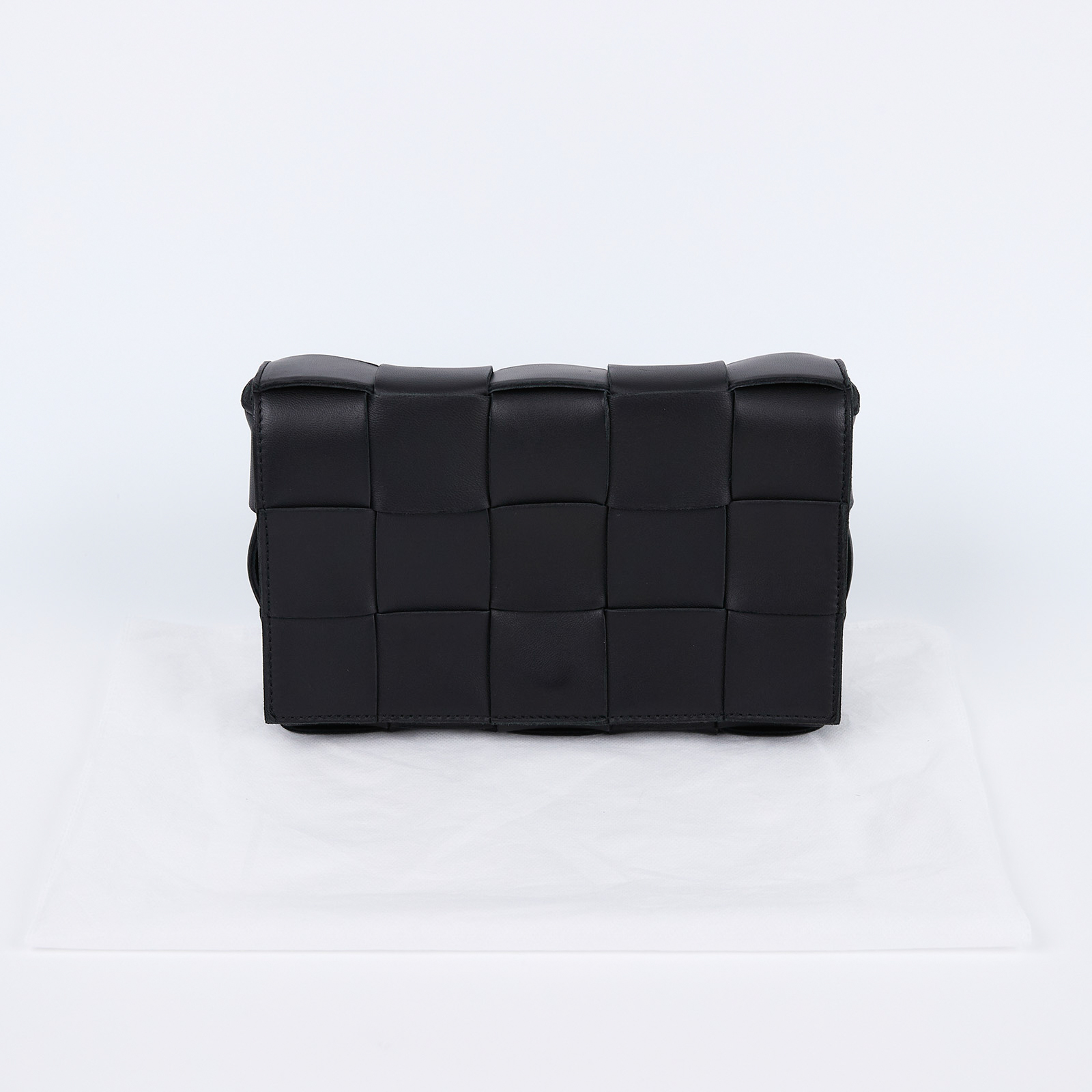 寶緹嘉 BOTTEGA VENETA Small Cassette 編織包 730848VMAY 黑CASSETTE 5X3 無附屬品