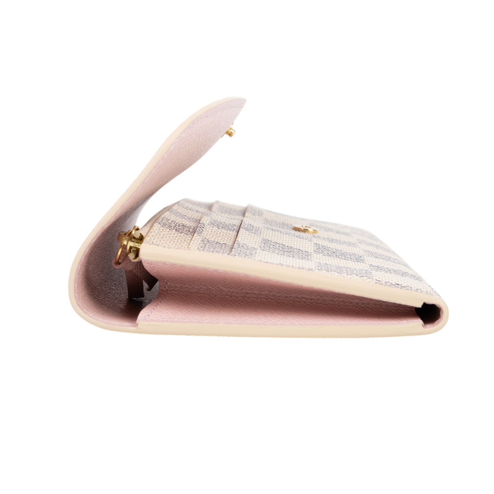 路易威登 LOUIS VUITTON Emilie 錢包 長夾 芭蕾粉色 N41625 晶片款 白棋盤粉扣長夾 原廠盒子/防塵袋