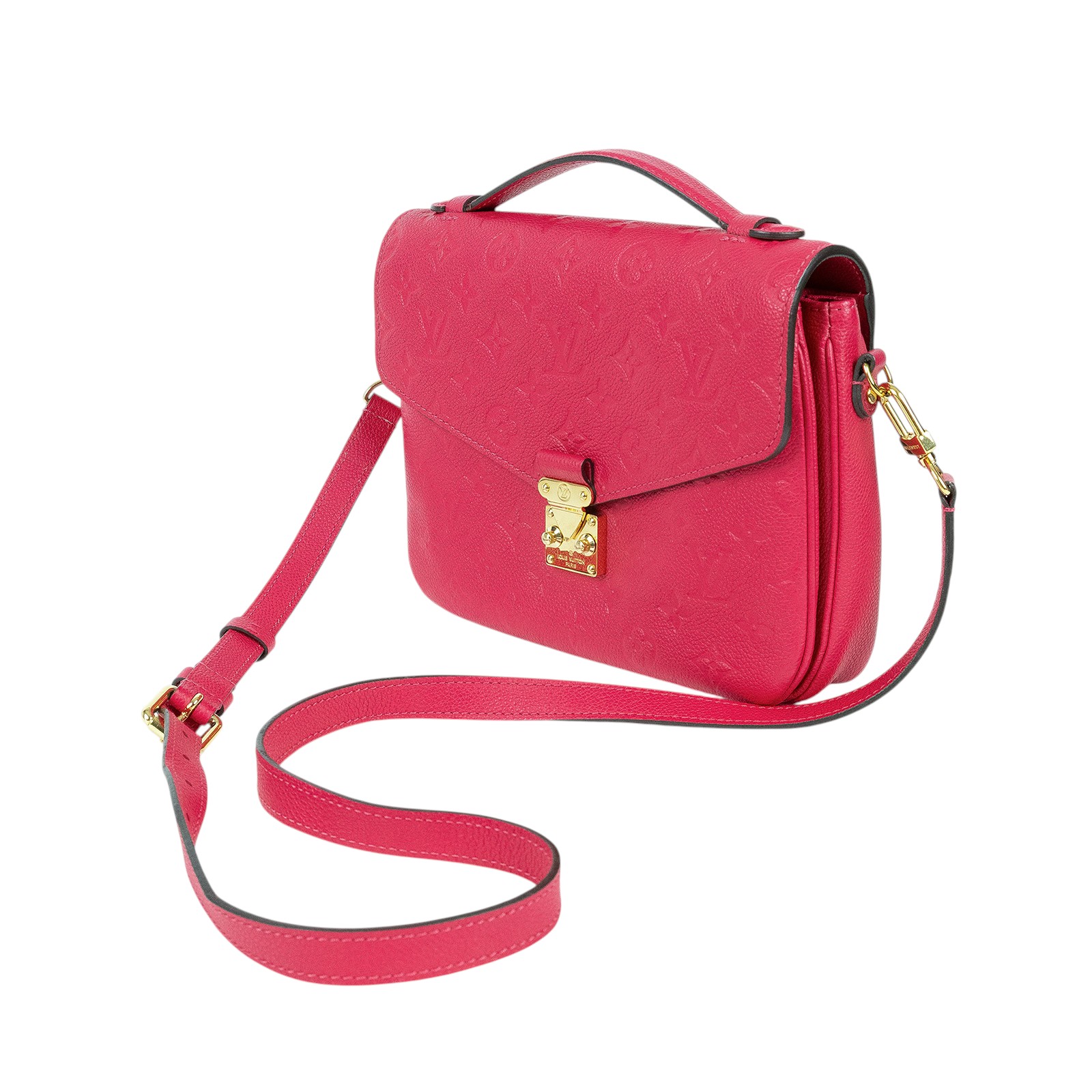 路易威登 LOUIS VUITTON Pochette Métis 手提 肩背郵差包 M44291 桃粉皮革壓紋郵差包 防塵袋