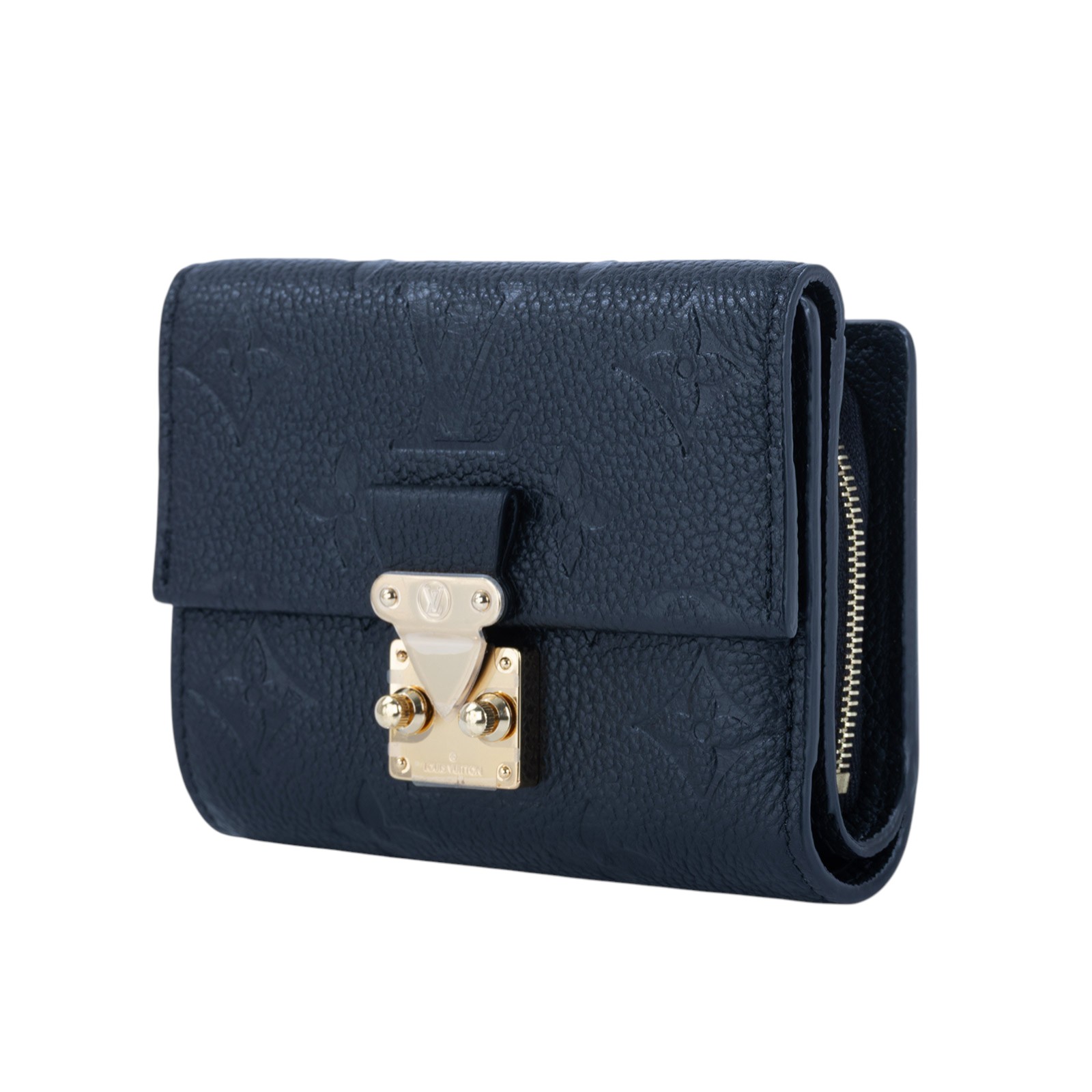 路易威登 LOUIS VUITTON Métis 小型錢包 短夾 M80880 晶片款 黑原花壓紋METIS三折短夾 原廠盒子/防塵袋