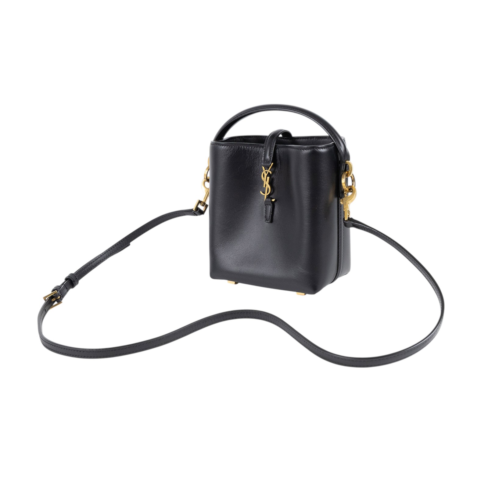 聖羅蘭 YSL SAINT LAURENT le 37 亮面皮革 迷你手袋 7658702R20W 黑Le 37 Mini 防塵袋/背帶