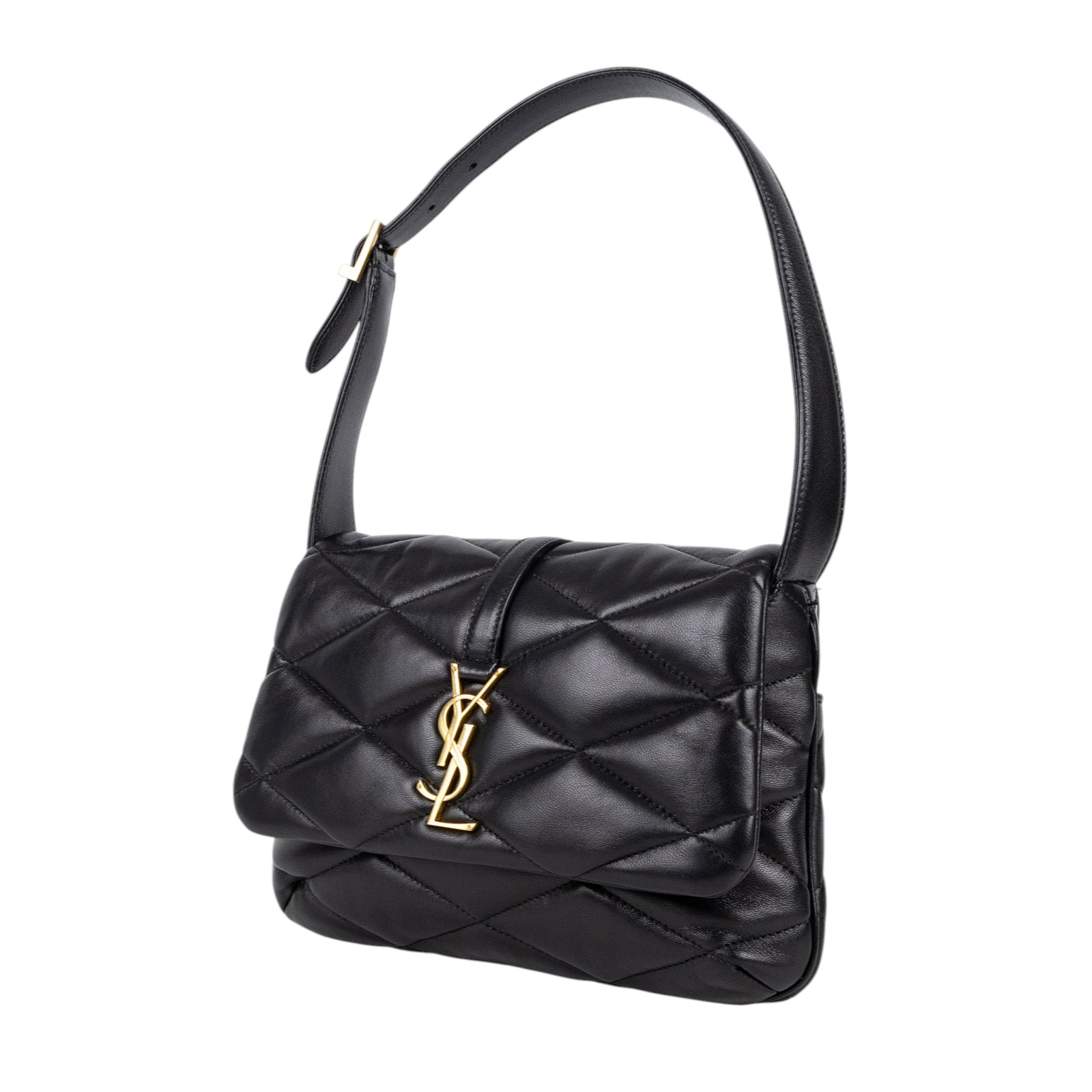 聖羅蘭 YSL SAINT LAURENT LE 5 À 7 手提 肩背包 698567AAAO0 LE 57 羊皮金釦肩背包 防塵袋/保證卡