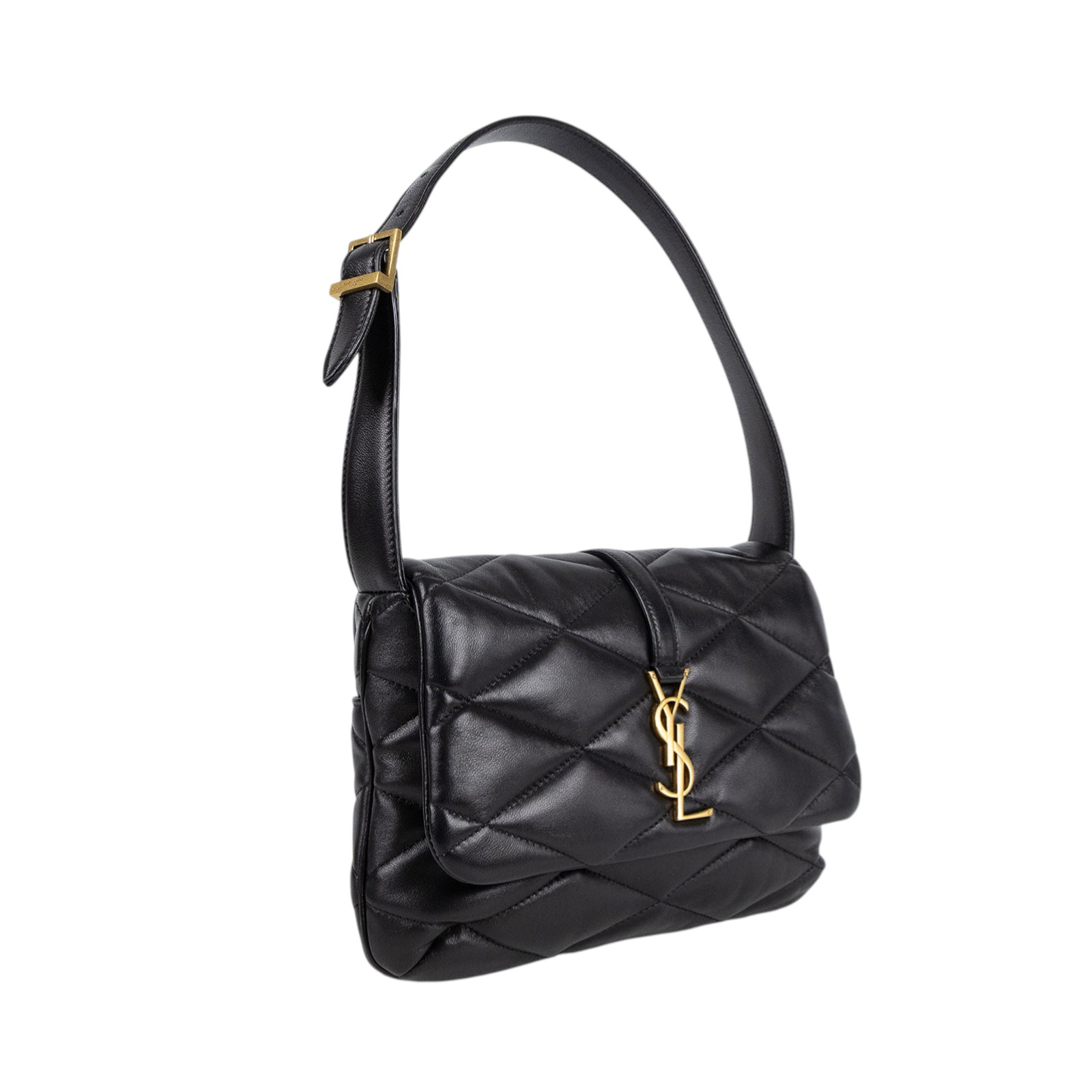 聖羅蘭 YSL SAINT LAURENT LE 5 À 7 手提 肩背包 698567AAAO0 LE 57 羊皮金釦肩背包 防塵袋/保證卡