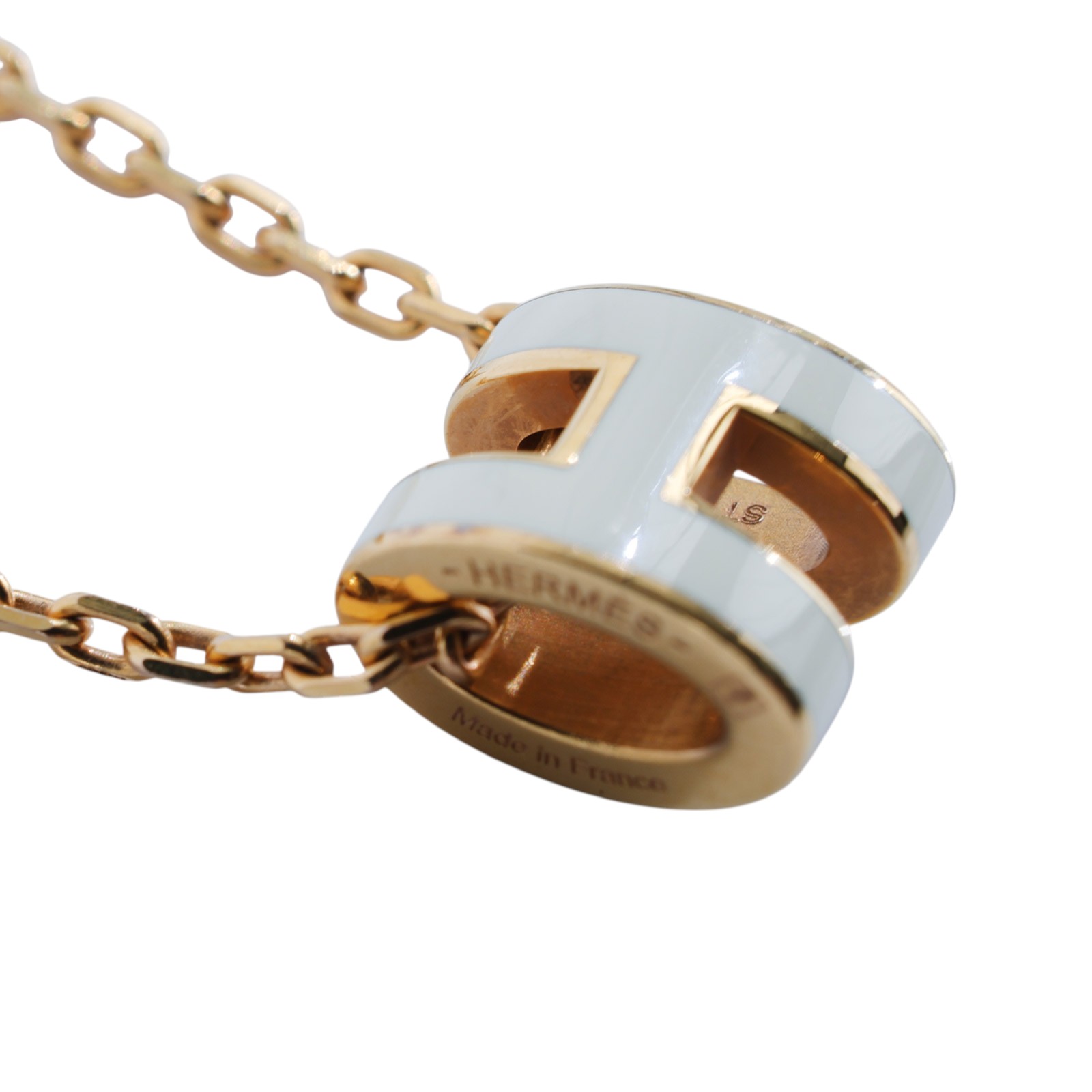 愛馬仕 Hermès Mini Pop H 墜飾 白色 H147992Fv49 ST 12 23 白MINI POP H 項鍊 無附屬品