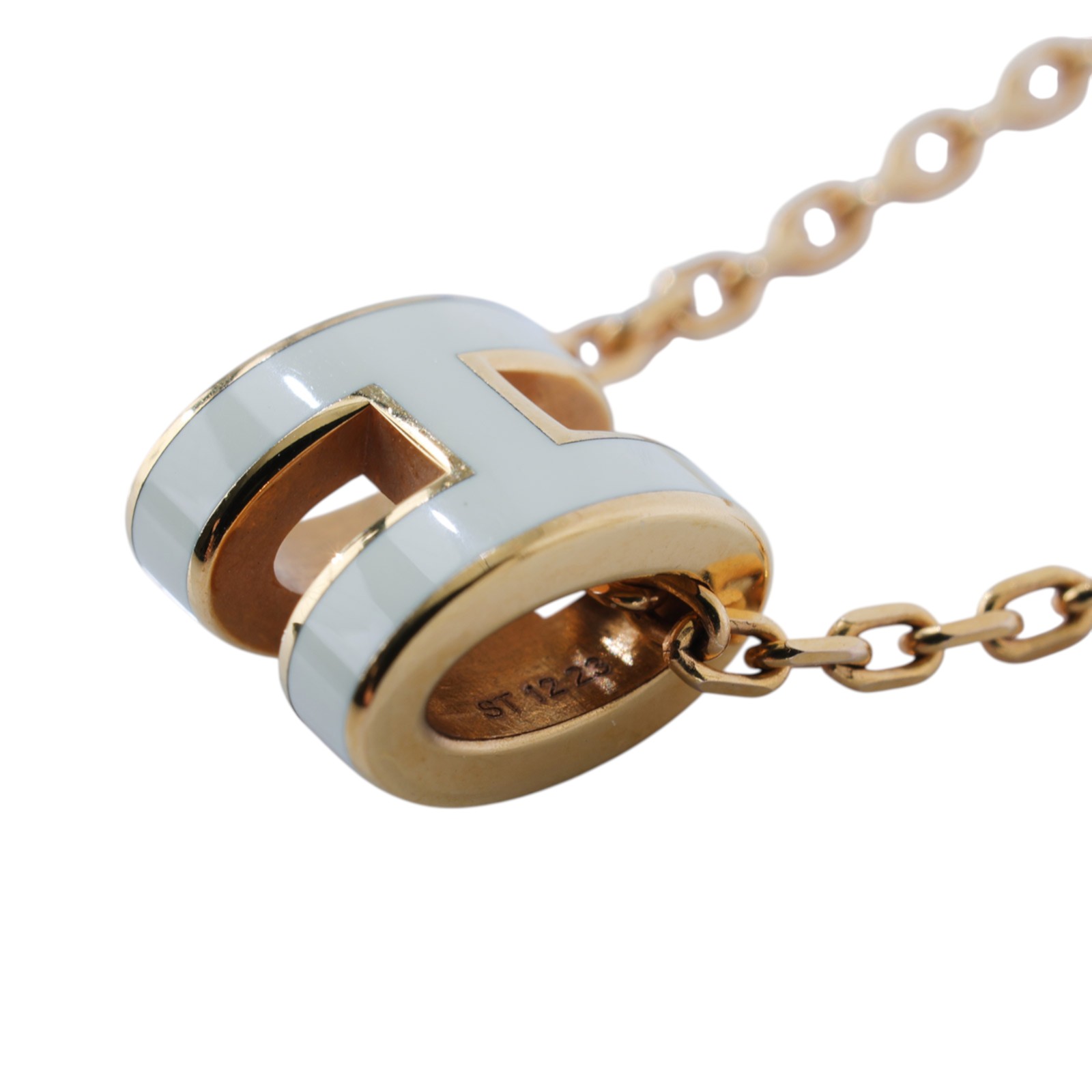 愛馬仕 Hermès Mini Pop H 墜飾 白色 H147992Fv49 ST 12 23 白MINI POP H 項鍊 無附屬品