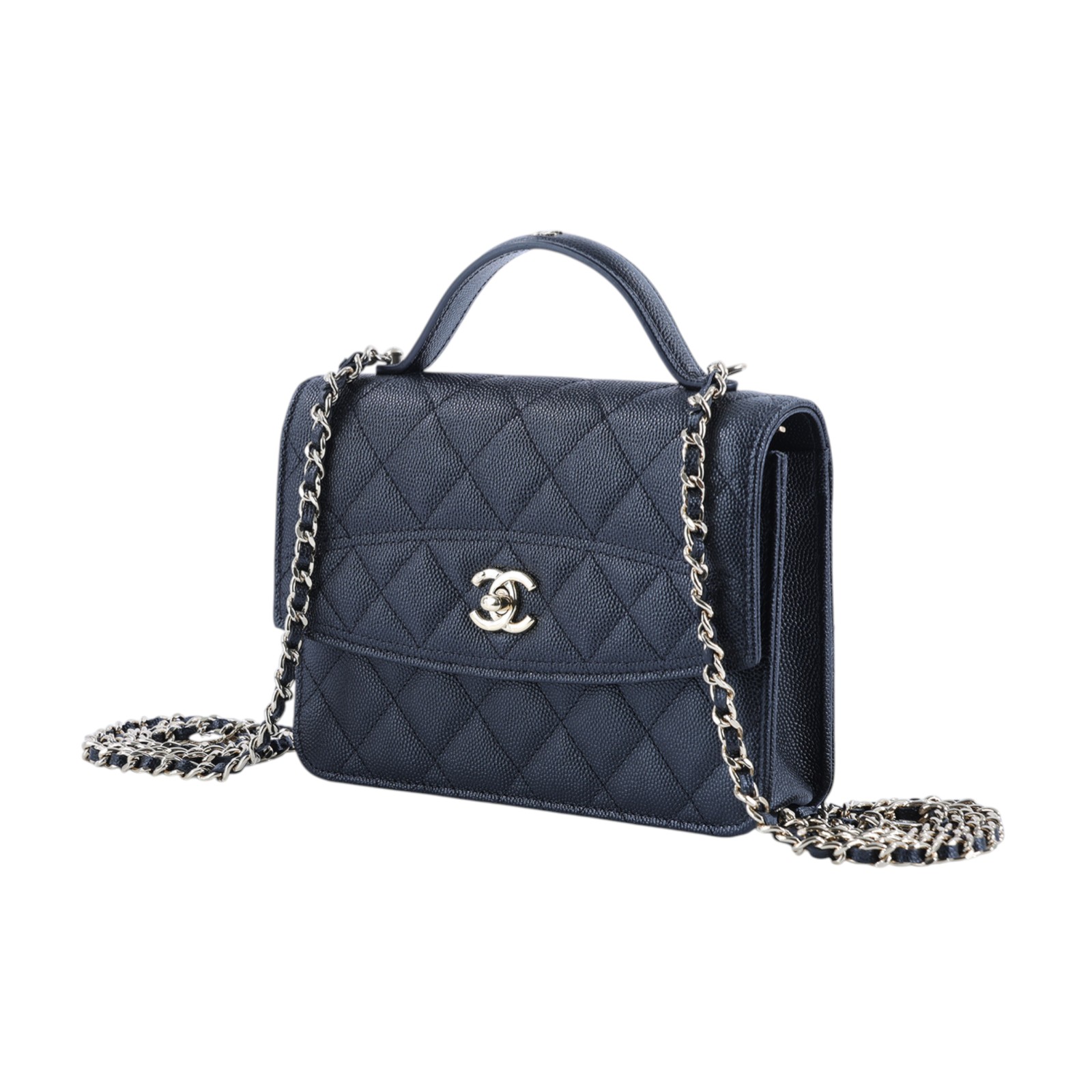 香奈兒 CHANEL 25C  WOC 荔枝 肩背包 AP4406 B18715 黑淡金2WAY 小包 原廠盒子/防塵袋/購買證明影本