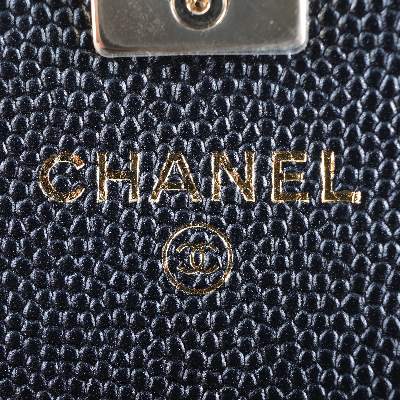 香奈兒 CHANEL 25C  WOC 荔枝 肩背包 AP4406 B18715 黑淡金2WAY 小包 原廠盒子/防塵袋/購買證明影本