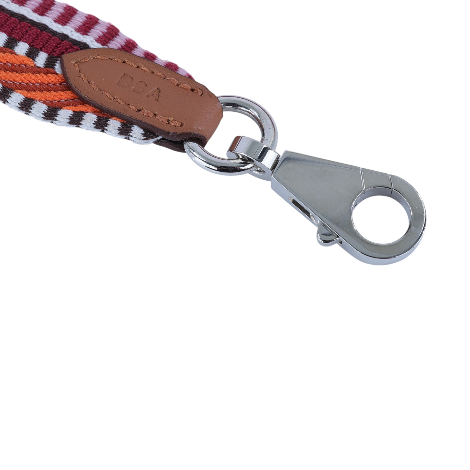 愛馬仕 Hermès 包包背帶  B S A B刻紅橘拚側背帶 原廠盒子/防塵袋/購買證明影本