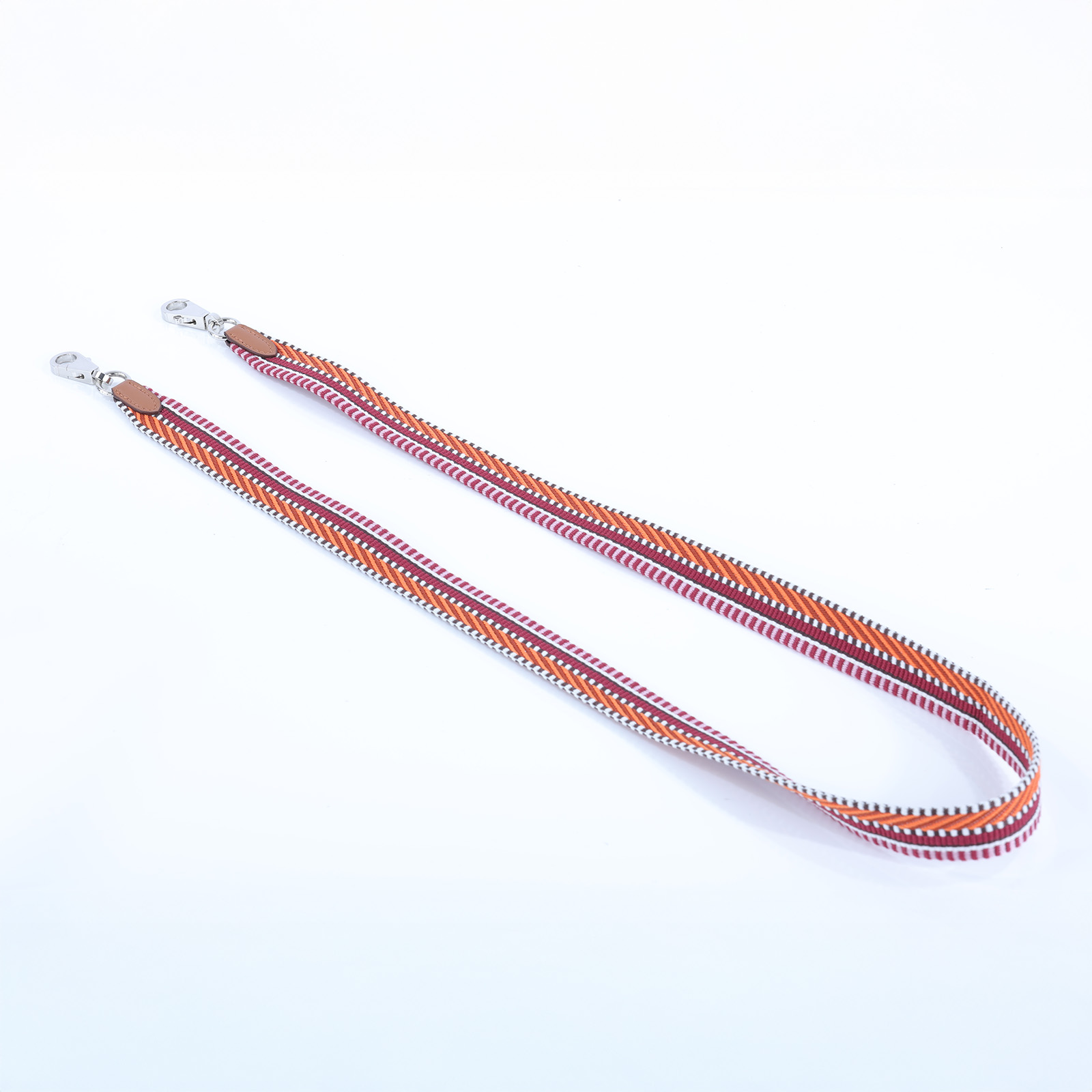 愛馬仕 Hermès 包包背帶  B S A B刻紅橘拚側背帶 原廠盒子/防塵袋/購買證明影本