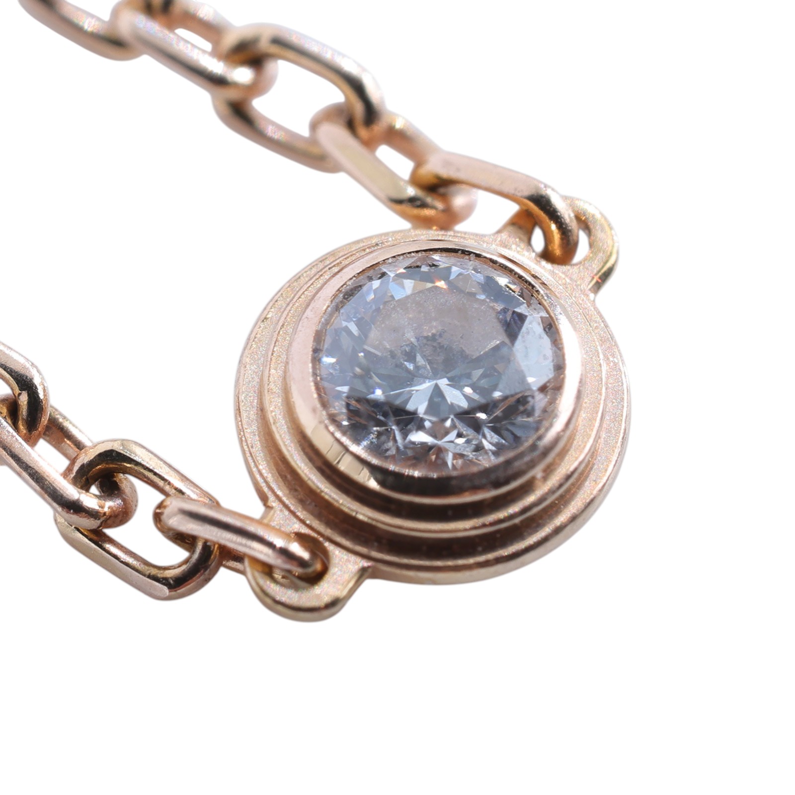 卡地亞 CARTIER dAmour 手環 小型款 B6040300 RG單鑽0.09CT手鍊#1.9G 原廠盒子/保書