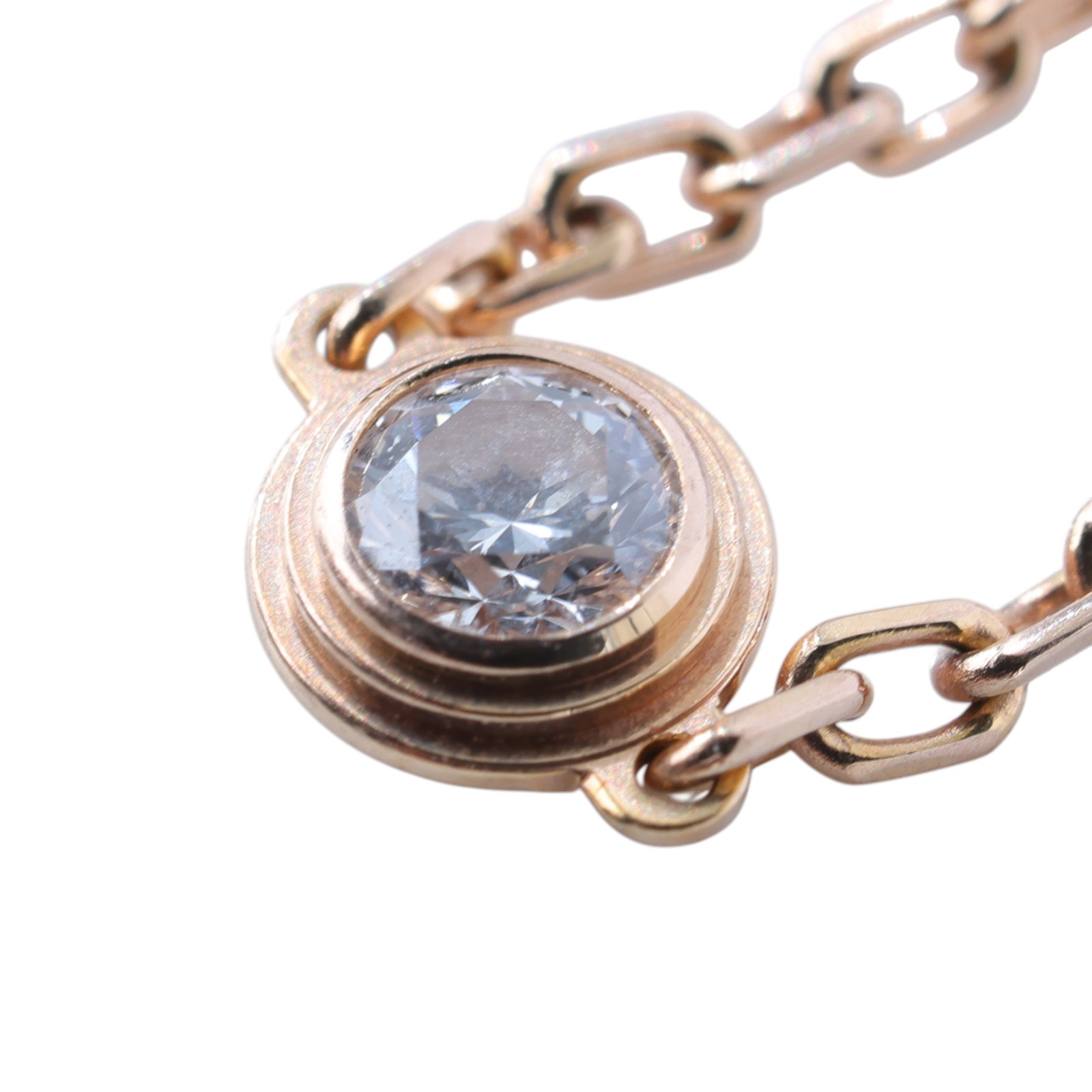 卡地亞 CARTIER dAmour 手環 小型款 B6040300 RG單鑽0.09CT手鍊#1.9G 原廠盒子/保書