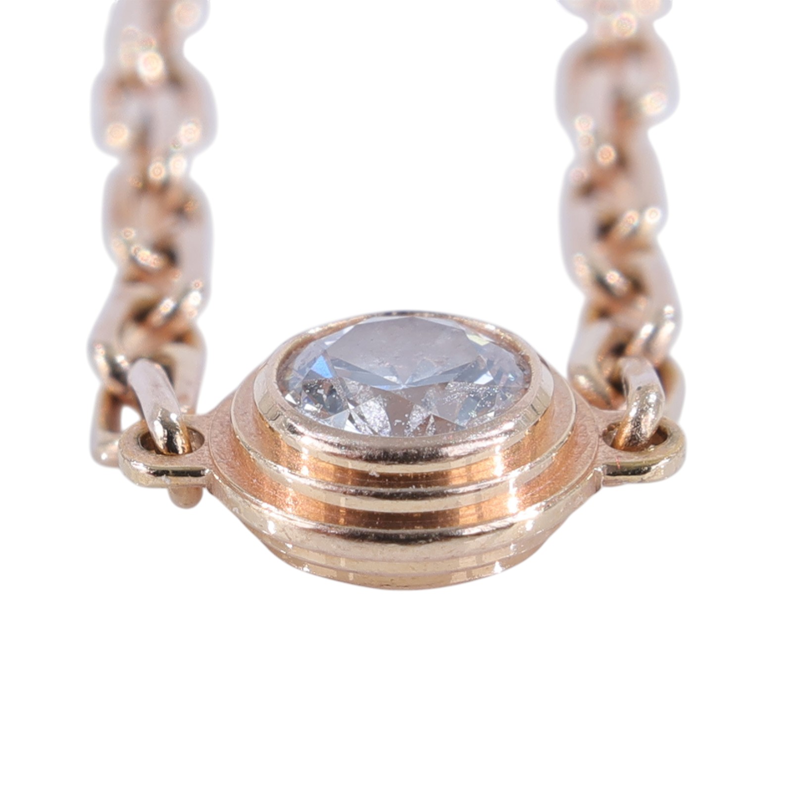 卡地亞 CARTIER dAmour 手環 小型款 B6040300 RG單鑽0.09CT手鍊#1.9G 原廠盒子/保書