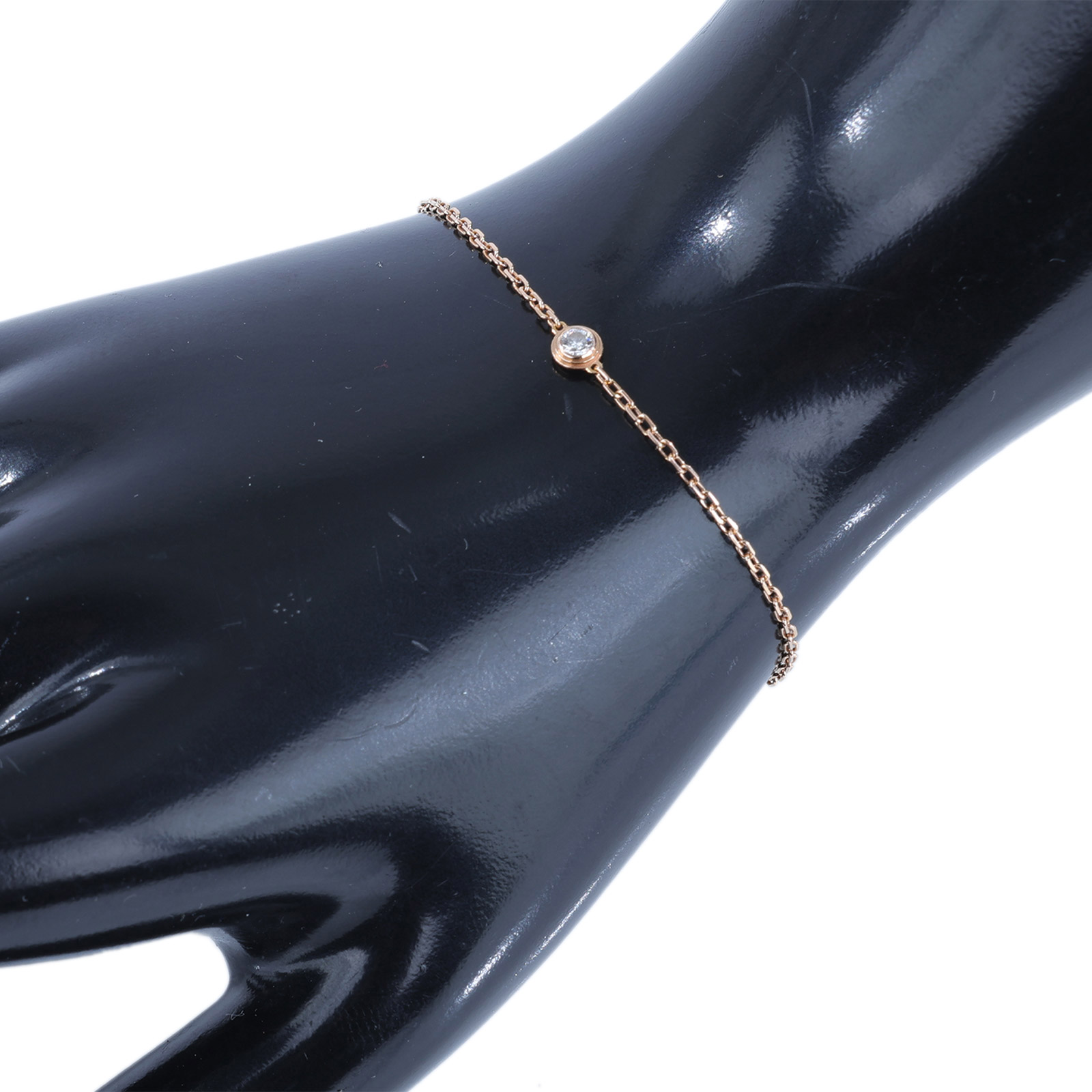 卡地亞 CARTIER dAmour 手環 小型款 B6040300 RG單鑽0.09CT手鍊#1.9G 原廠盒子/保書