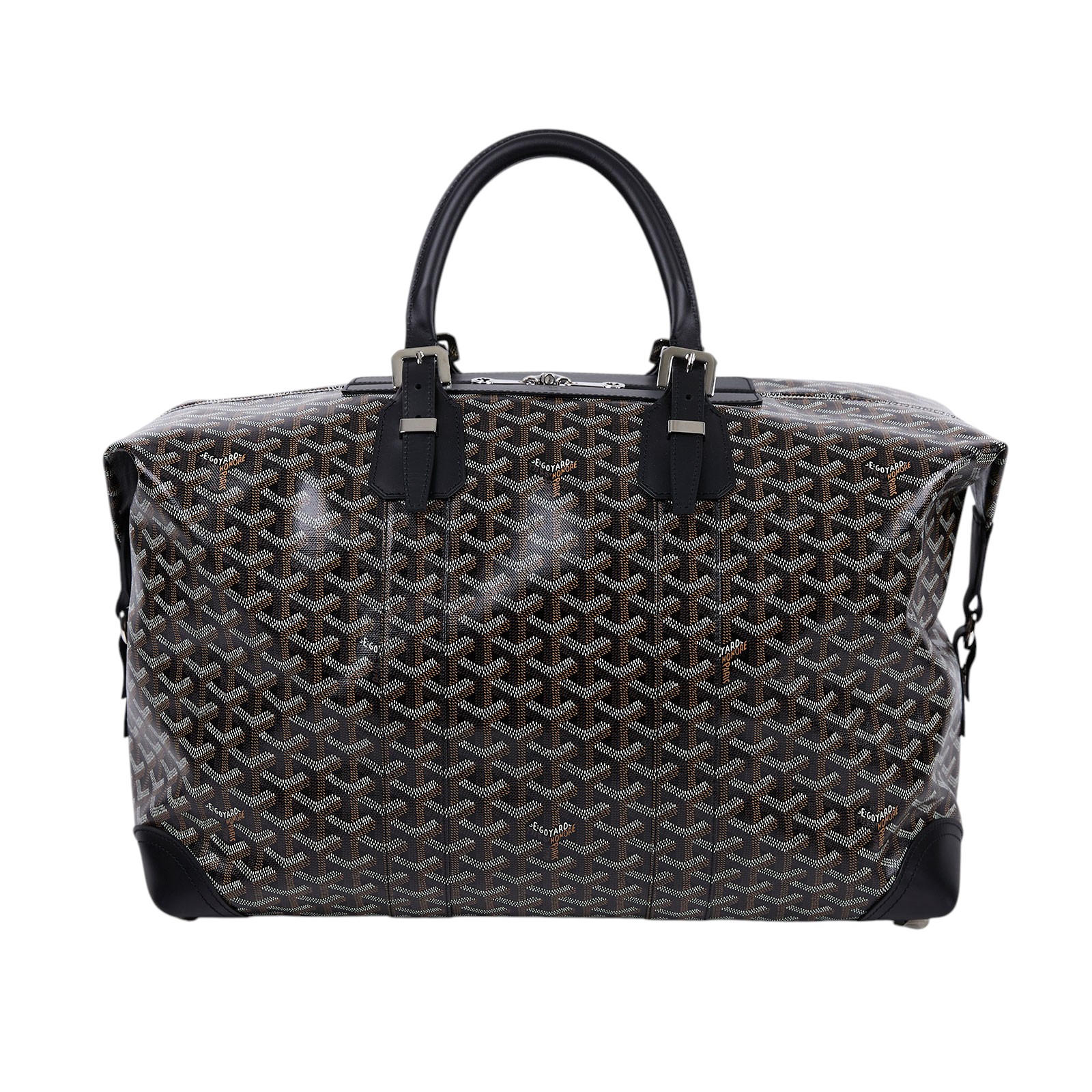 高雅德 GOYARD Bowling 45 bag 旅行袋 BOWLIN045TY 黑保齡球包45 鎖組/STARP