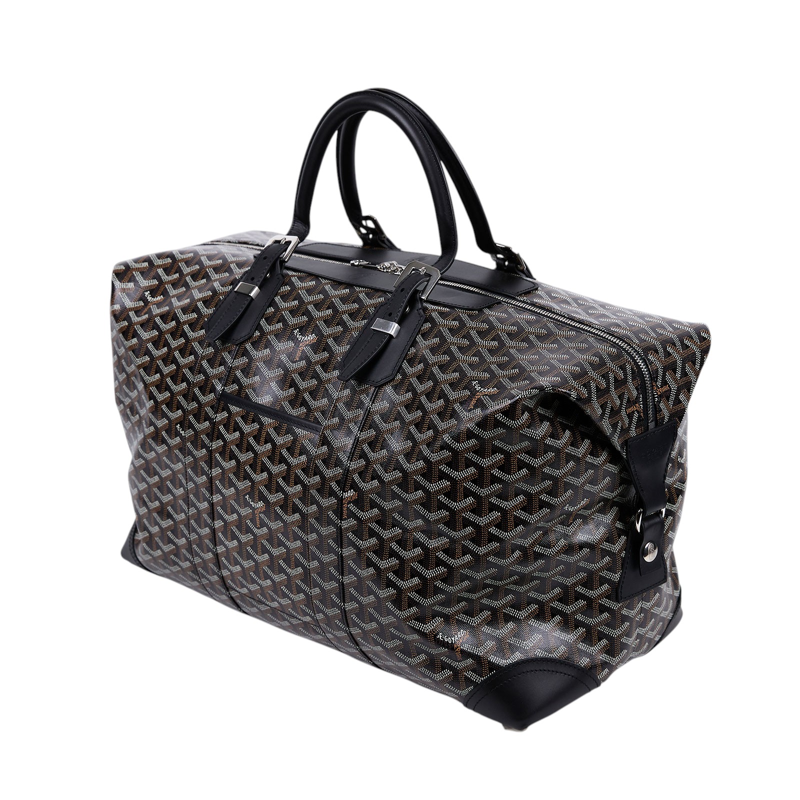 高雅德 GOYARD Bowling 45 bag 旅行袋 BOWLIN045TY 黑保齡球包45 鎖組/STARP