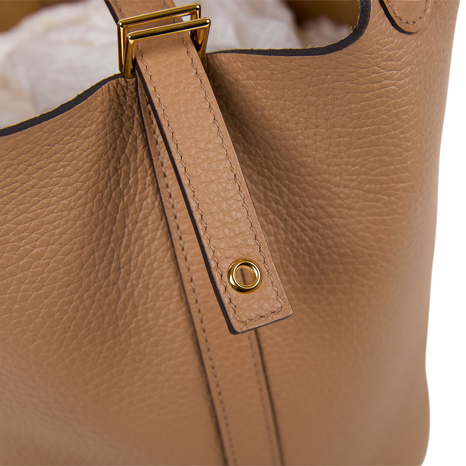 愛馬仕 Hermès Picotin Lock 18 菜籃子包 PT18 B MI 003 IA 奶茶金釦PICOTIN18 原廠盒子/防塵袋/鎖組