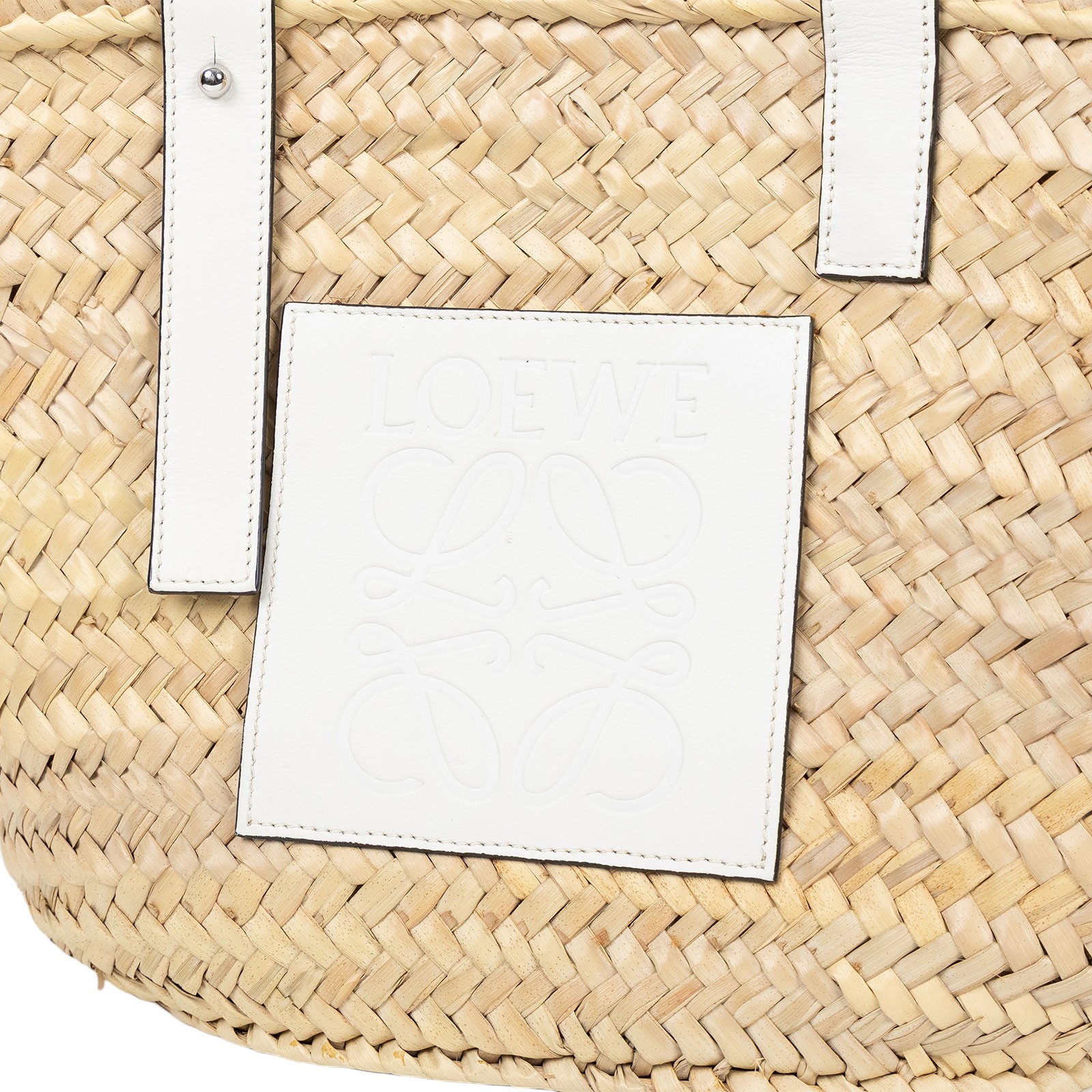 羅意威 LOEWE 中型 手工編織包 A223S92X04 白草編包MEDIUM 防塵袋