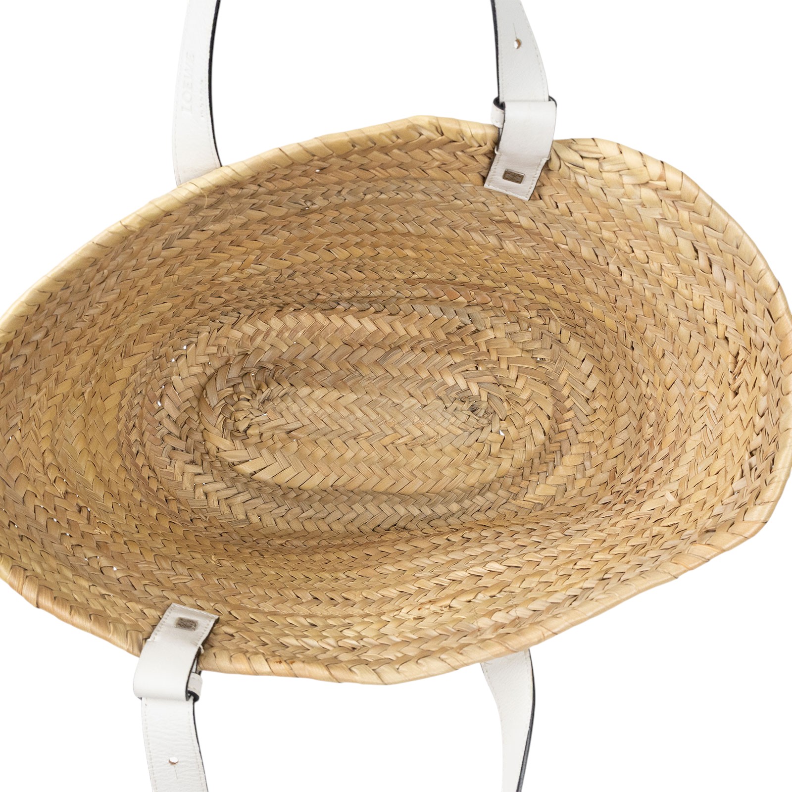 羅意威 LOEWE 中型 手工編織包 A223S92X04 白草編包MEDIUM 防塵袋