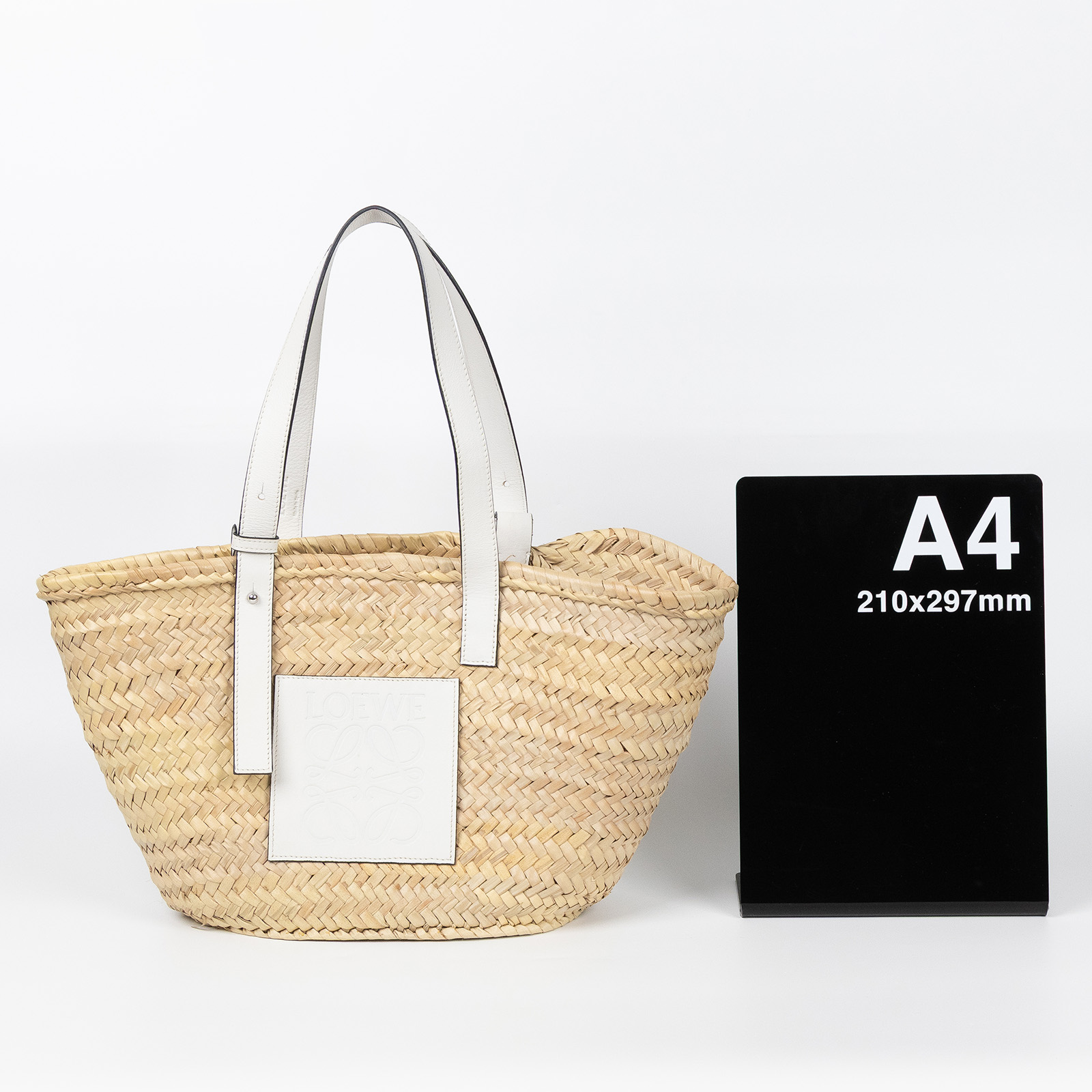 羅意威 LOEWE 中型 手工編織包 A223S92X04 白草編包MEDIUM 防塵袋