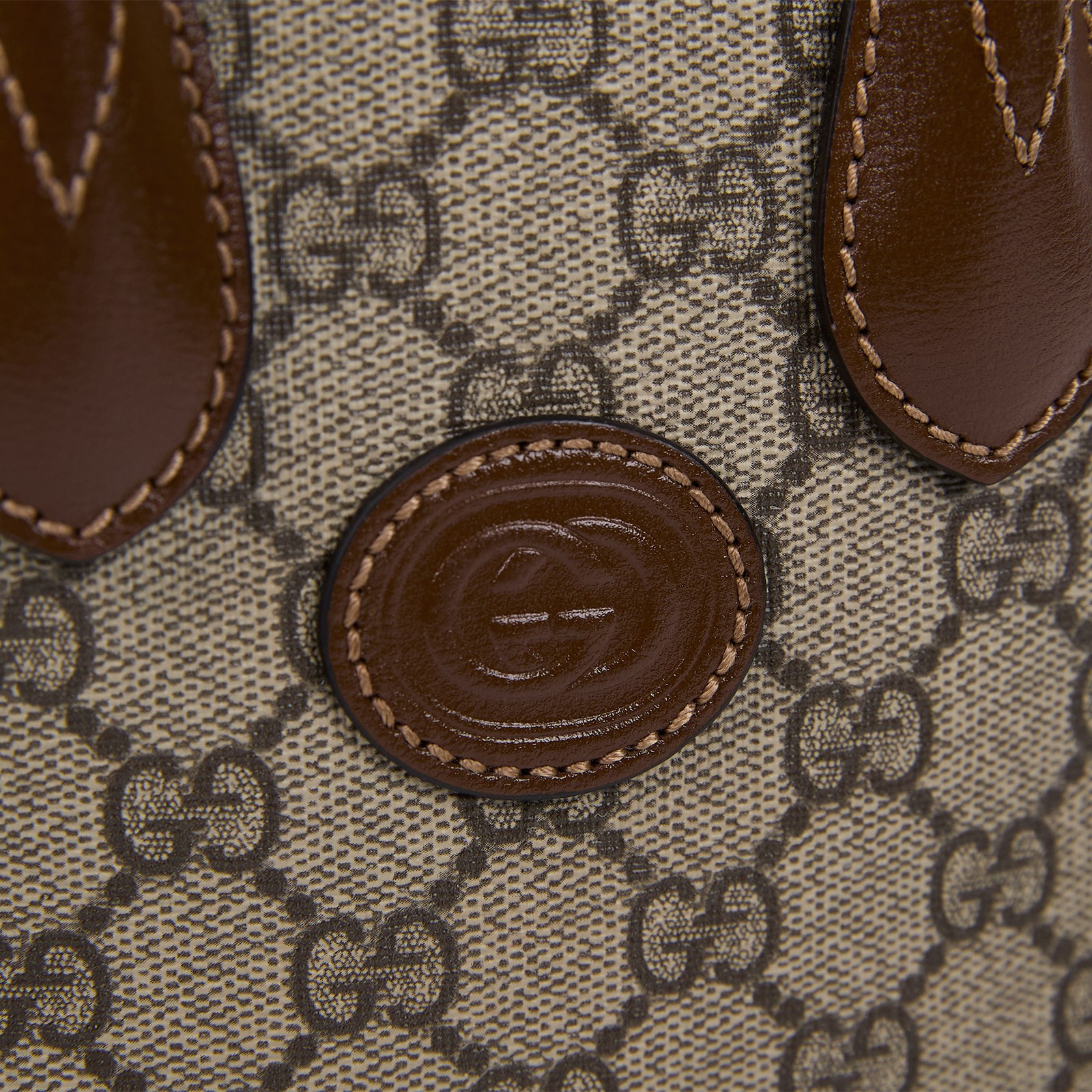 古馳 GUCCI Interlocking G 迷你 手提袋 671623 咖INTERLOCKING琴譜包 背帶/原廠盒子/防塵袋
