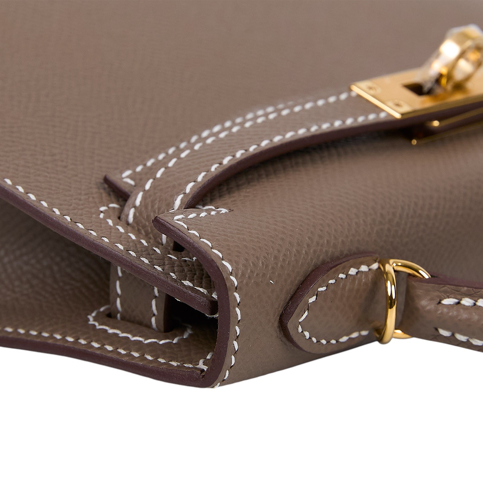 愛馬仕 Hermès Kelly Bag 凱莉包 mini II 大象灰 H071302CC18 H071302CC/WMU 484 IK  原廠盒子/防塵袋/背帶