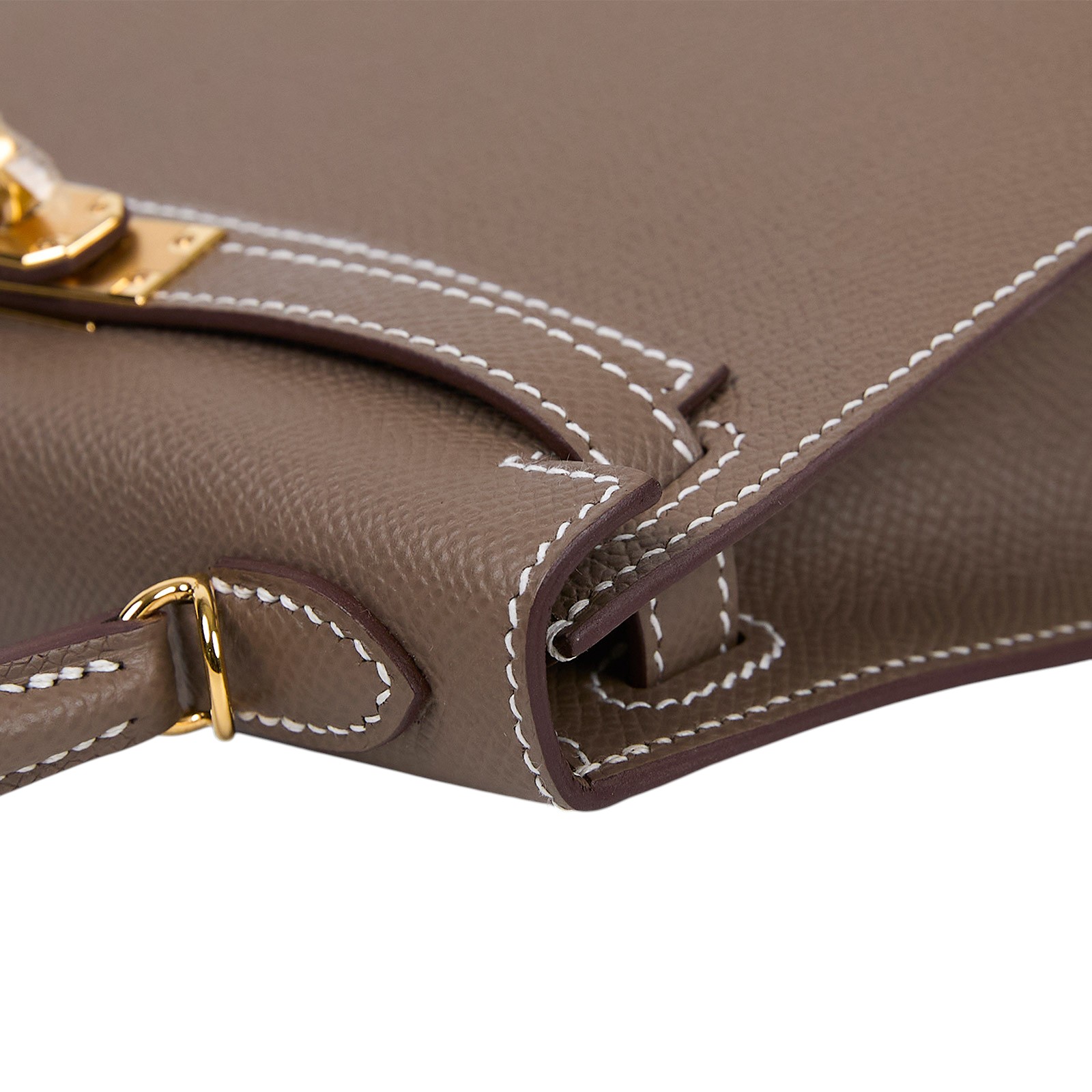愛馬仕 Hermès Kelly Bag 凱莉包 mini II 大象灰 H071302CC18 H071302CC/WMU 484 IK  原廠盒子/防塵袋/背帶