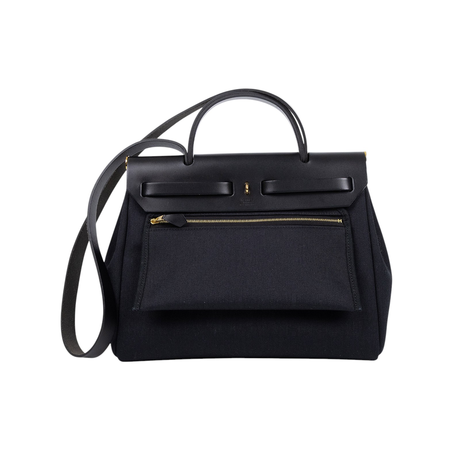 愛馬仕 Hermès Herbag Zip 31 HER31 Y TS 010 AU Y刻黑帆布HERBAG 31 防塵袋/原廠盒子/鎖組/內袋