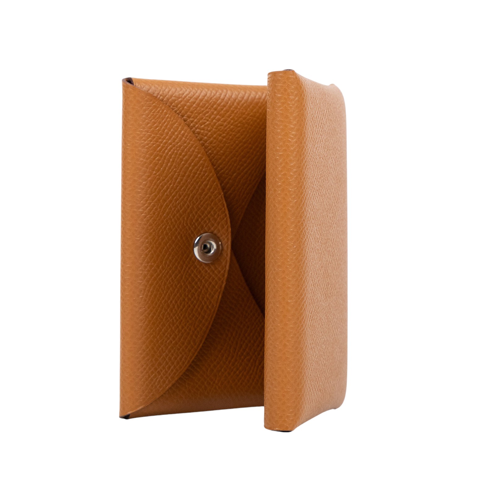 愛馬仕 Hermès Calvi Duo 卡包 CALD B MZ 005 AG B刻金棕CALVI DUO 原廠盒子