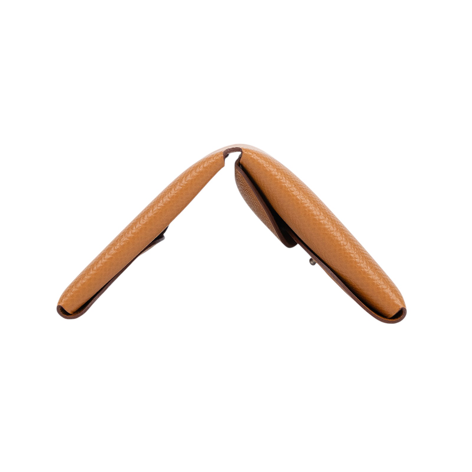 愛馬仕 Hermès Calvi Duo 卡包 CALD B MZ 005 AG B刻金棕CALVI DUO 原廠盒子