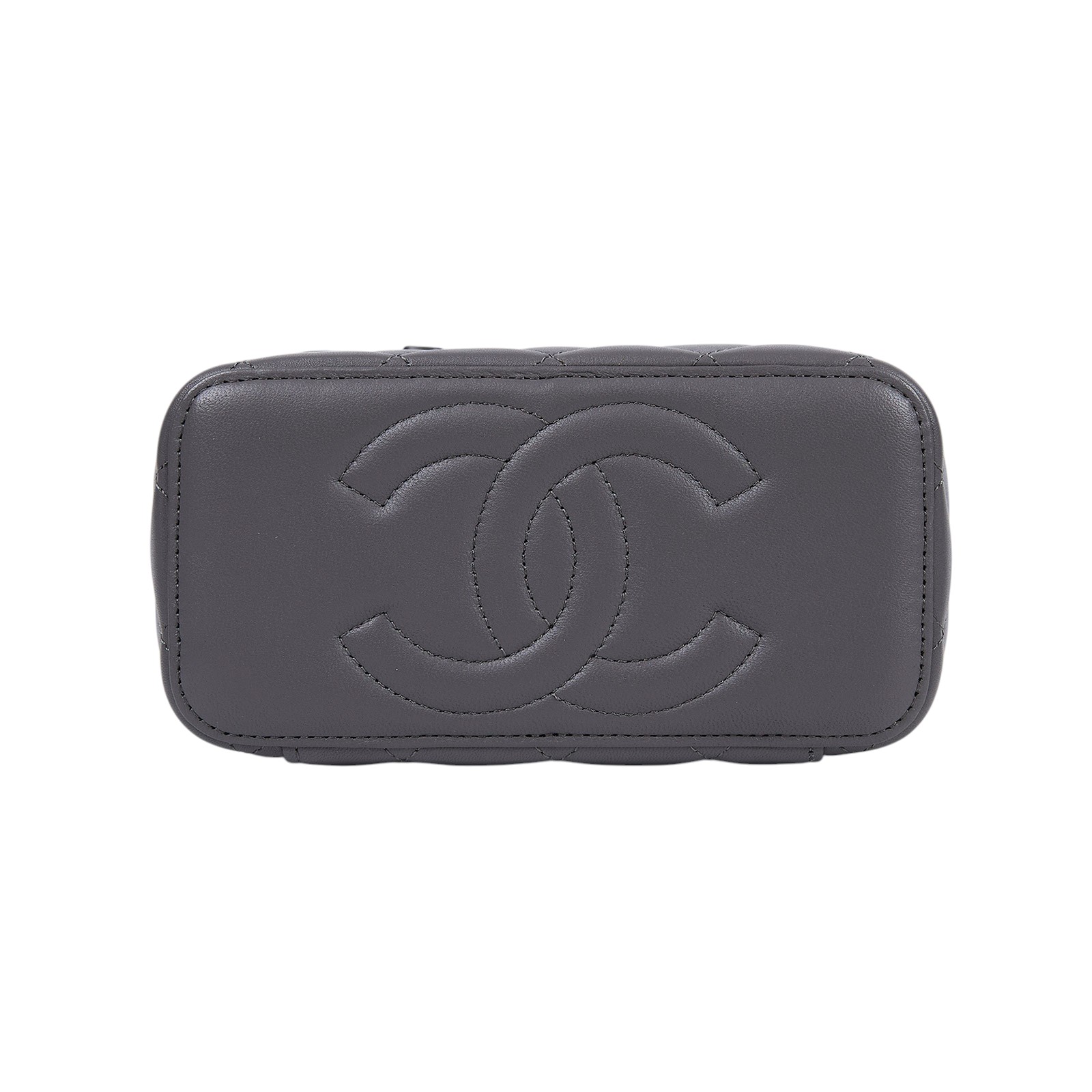 香奈兒 CHANEL Vanity Case 化妝箱 AP2199 晶片款 灰淡金羊化妝盒 原廠盒子/防塵袋/購買證明正本