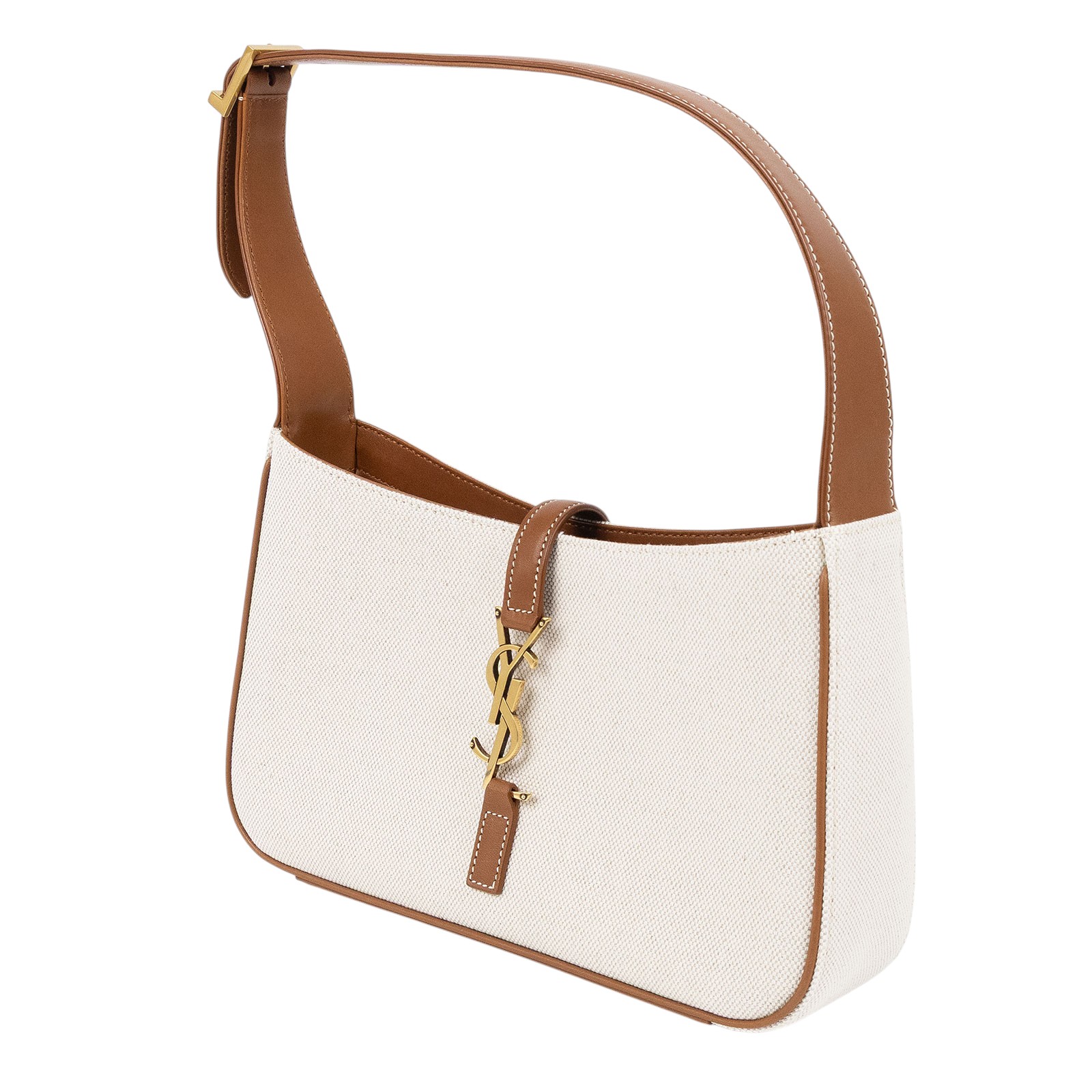 聖羅蘭 YSL SAINT LAURENT LE 5 À 7 緞面 HOBO 手袋 手提包 657228FAAP7 棕拚帆布 LE 5 À 7 HOBO 防塵袋