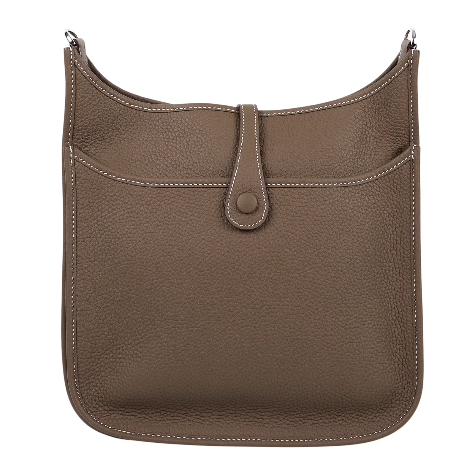 愛馬仕 Hermès Evelyne Bag 伊芙琳包 29 馬蹄型 大象灰 H056277CK18 H056277CK18/K FA 004 A  背帶/防塵袋/原廠盒子/購買證明影本