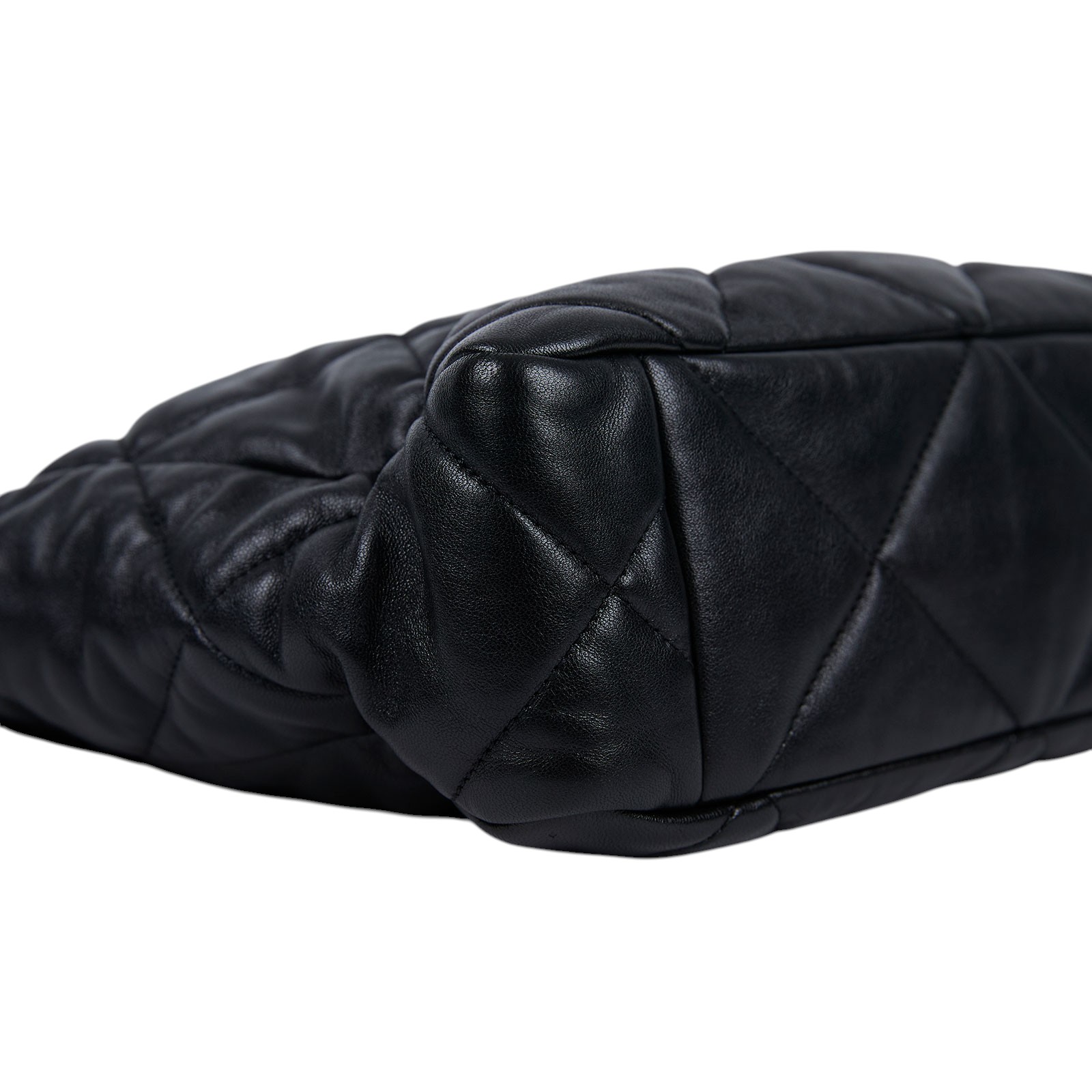 香奈兒 CHANEL 19 購物袋  晶片款 黑銀羊19托特包 防塵袋