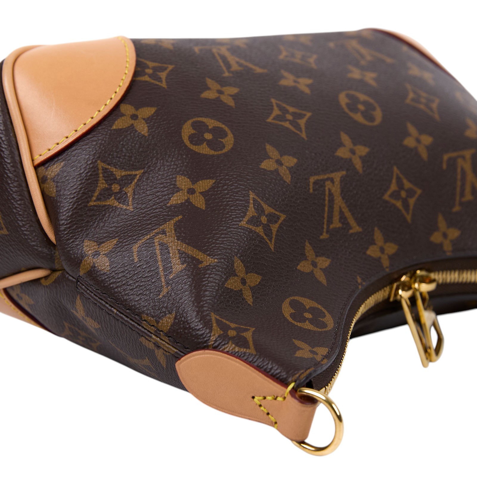 路易威登 LOUIS VUITTON Boulogne 牛角包 手提 斜肩背包 M45832 晶片款 原花Boulogne PM 防塵袋/背帶2/購買證明正本