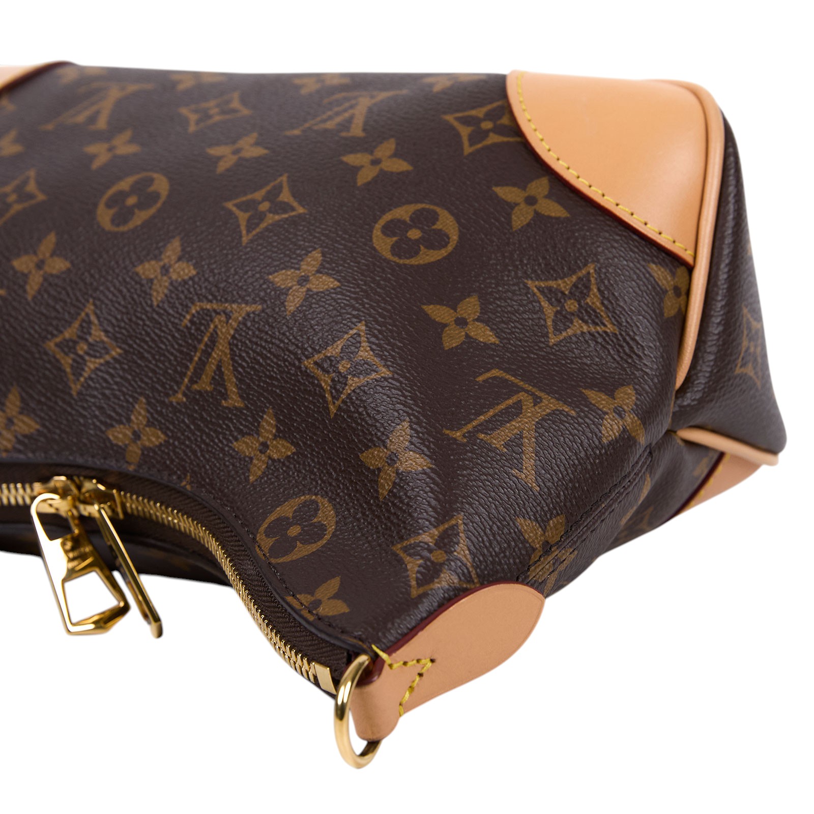 路易威登 LOUIS VUITTON Boulogne 牛角包 手提 斜肩背包 M45832 晶片款 原花Boulogne PM 防塵袋/背帶2/購買證明正本