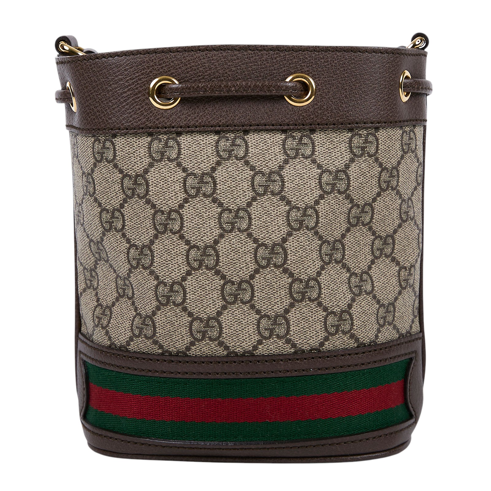 古馳 GUCCI Ophidia GG 迷你 水桶袋 米色 烏木色 550620 96I3B 棕GG紋OPHIDIA水桶包 防塵袋
