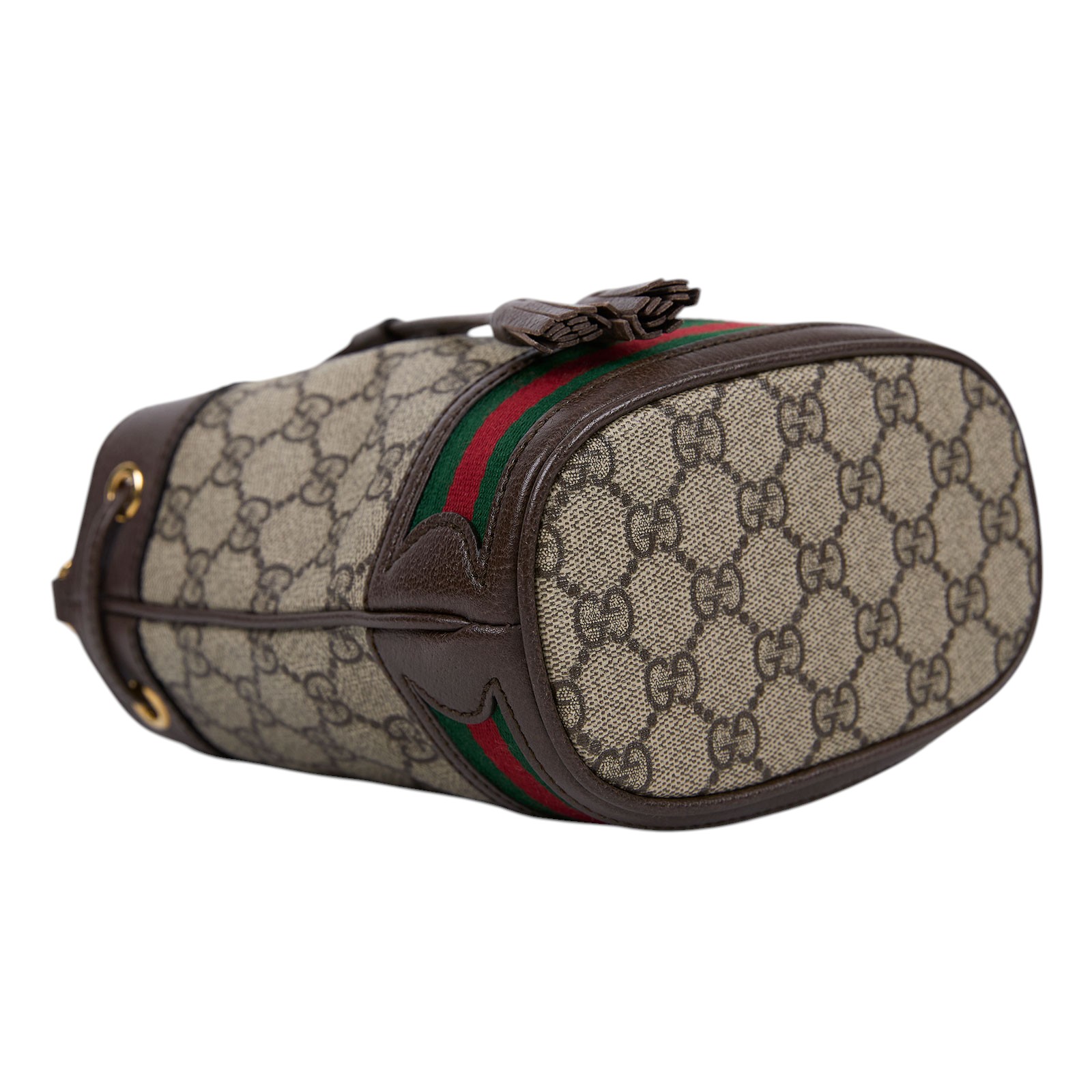 古馳 GUCCI Ophidia GG 迷你 水桶袋 米色 烏木色 550620 96I3B 棕GG紋OPHIDIA水桶包 防塵袋