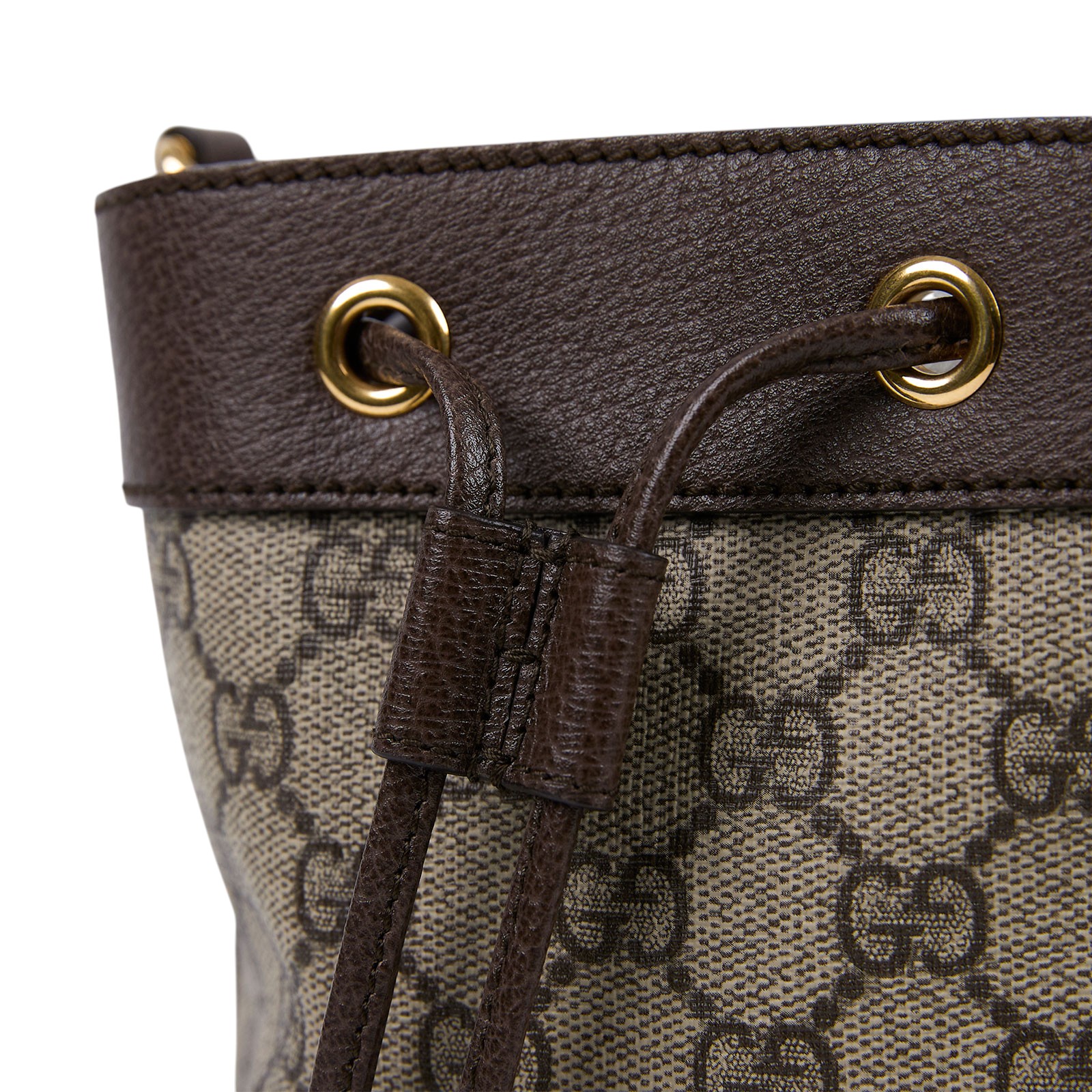 古馳 GUCCI Ophidia GG 迷你 水桶袋 米色 烏木色 550620 96I3B 棕GG紋OPHIDIA水桶包 防塵袋