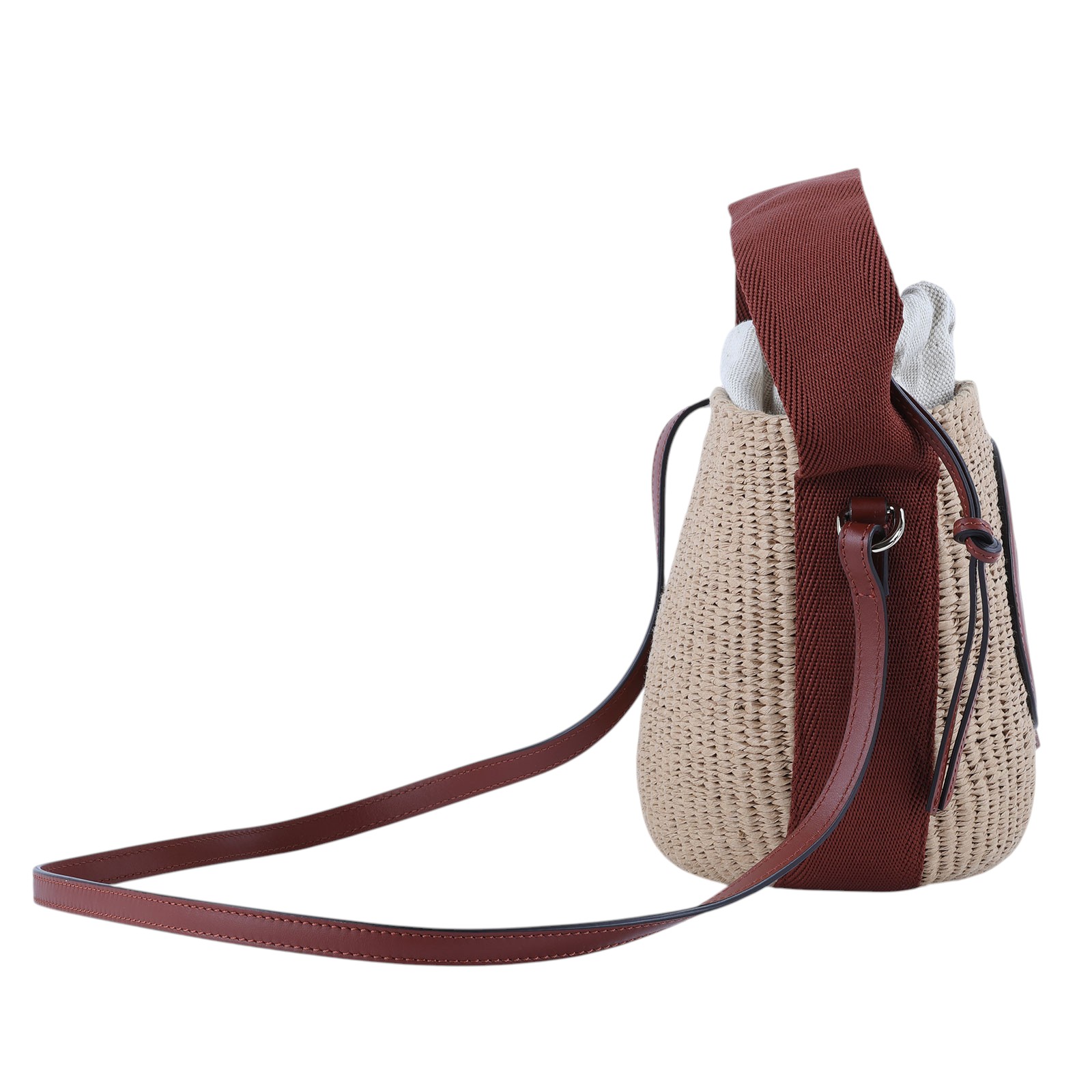 蔻依 CHLOE Horse Medal 籃式手提包 小型 CHC25SS592O8227S 咖MIFUKO草編水桶包SMALL 防塵袋