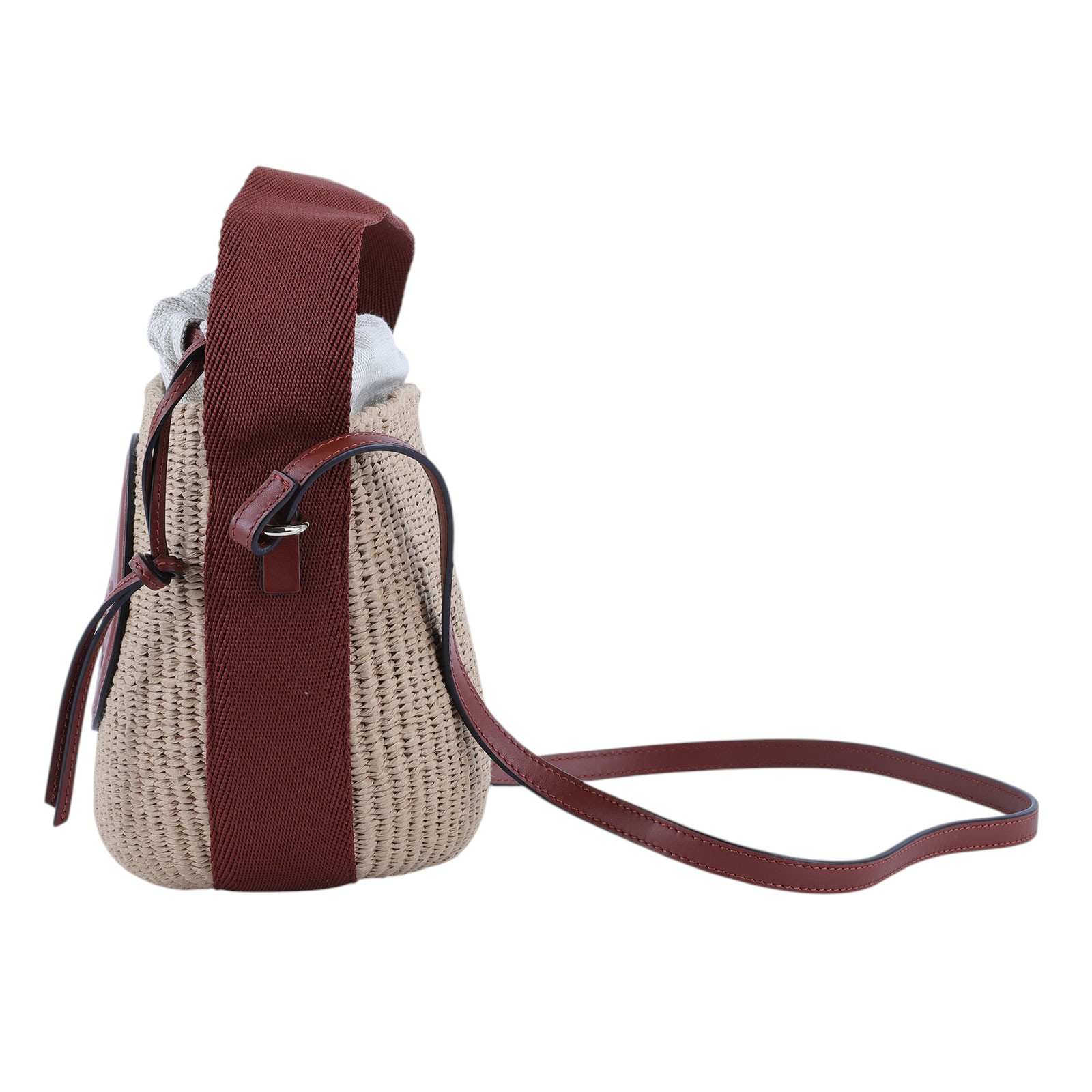 蔻依 CHLOE Horse Medal 籃式手提包 小型 CHC25SS592O8227S 咖MIFUKO草編水桶包SMALL 防塵袋