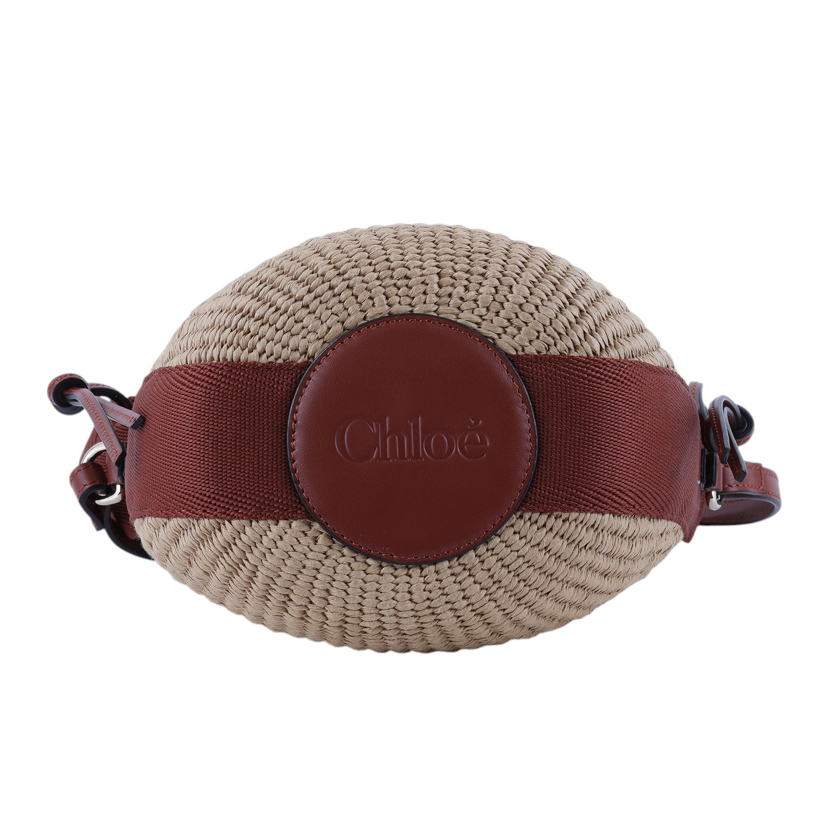 蔻依 CHLOE Horse Medal 籃式手提包 小型 CHC25SS592O8227S 咖MIFUKO草編水桶包SMALL 防塵袋